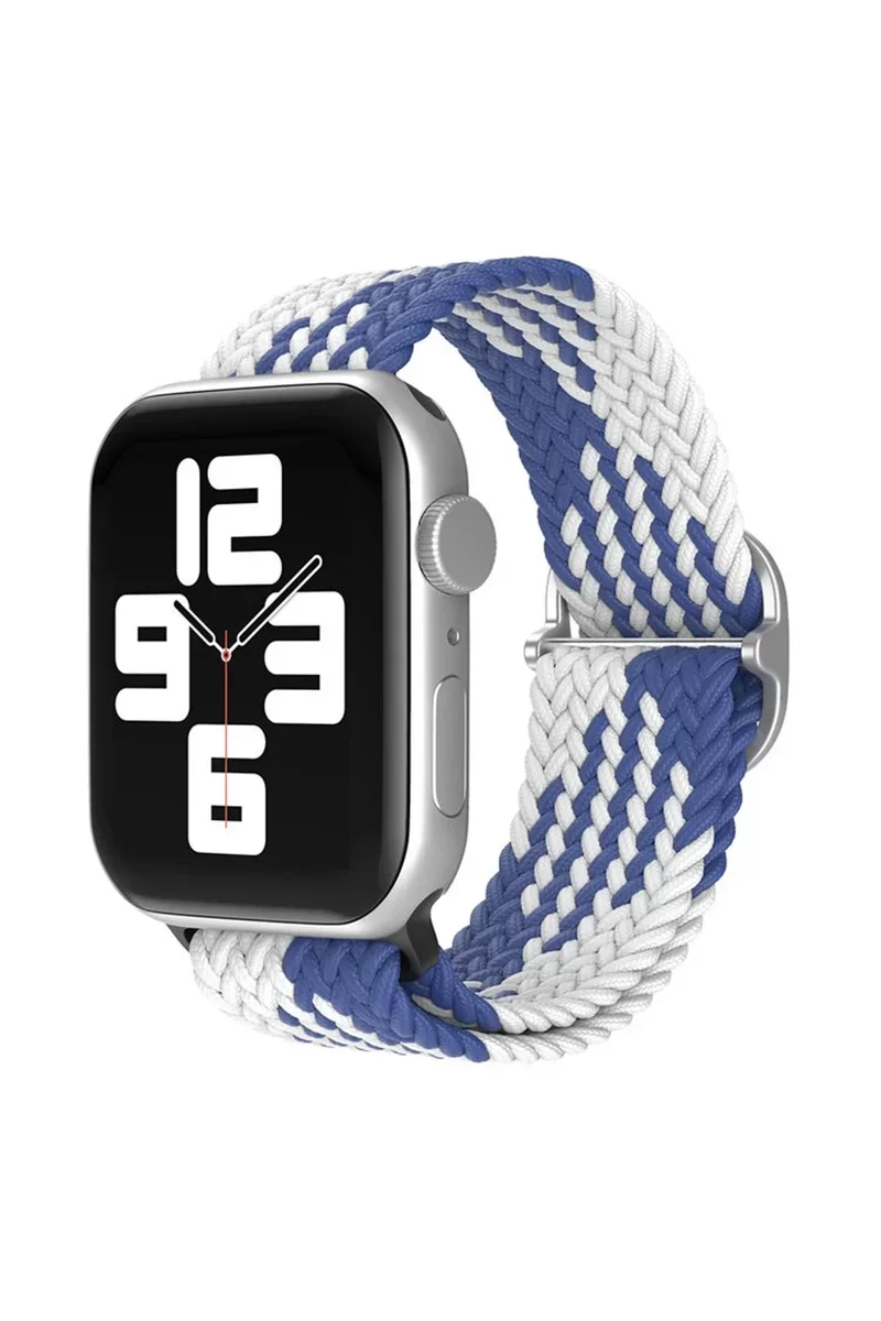 Newface Apple Watch 42mm Star Kordon - Mavi-Beyaz