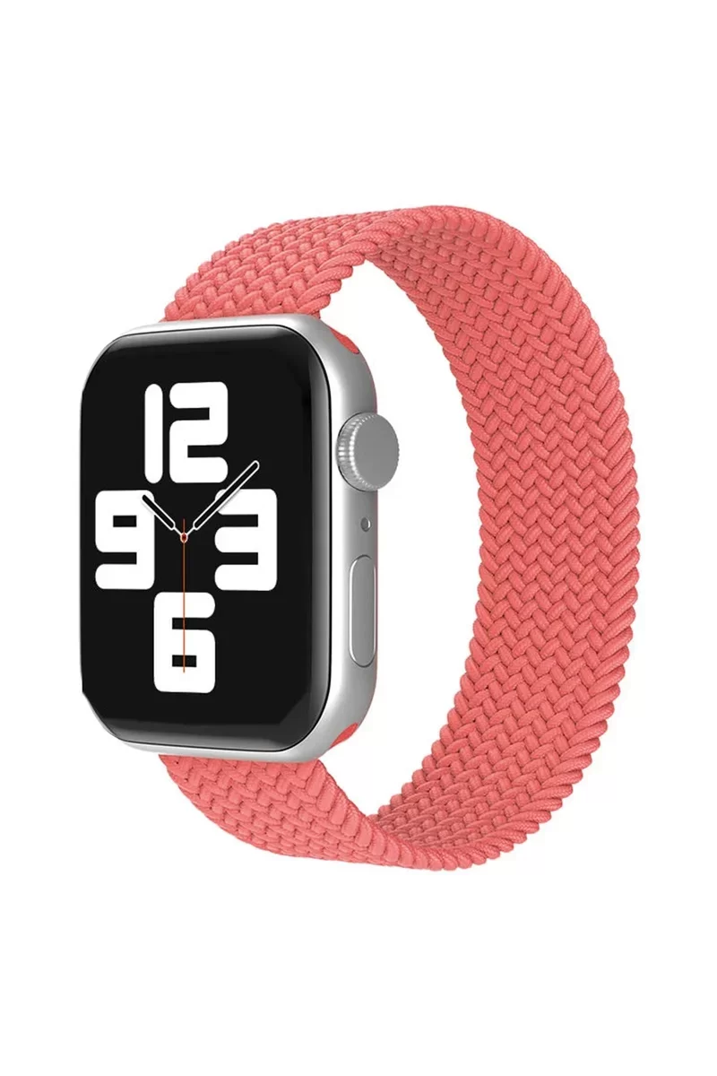 Newface Apple Watch 42mm Ayarlı Solo Silikon Kordon - Pembe