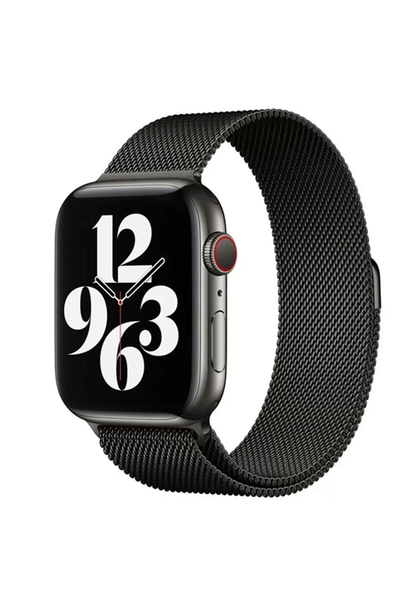 Newface Apple Watch 38mm Metal Mıknatıslı Kordon - Siyah