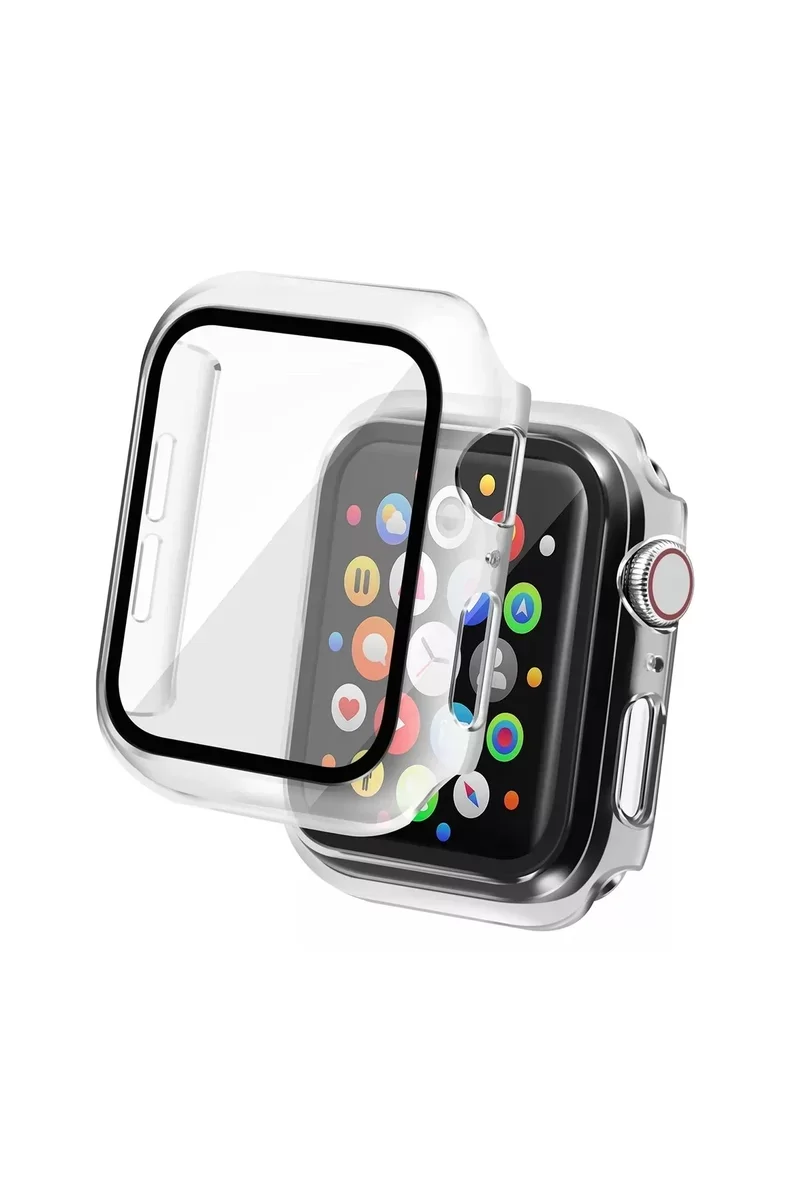 Newface Apple Watch Ultra 49mm Camlı Kasa Ekran Koruyucu - Şeffaf