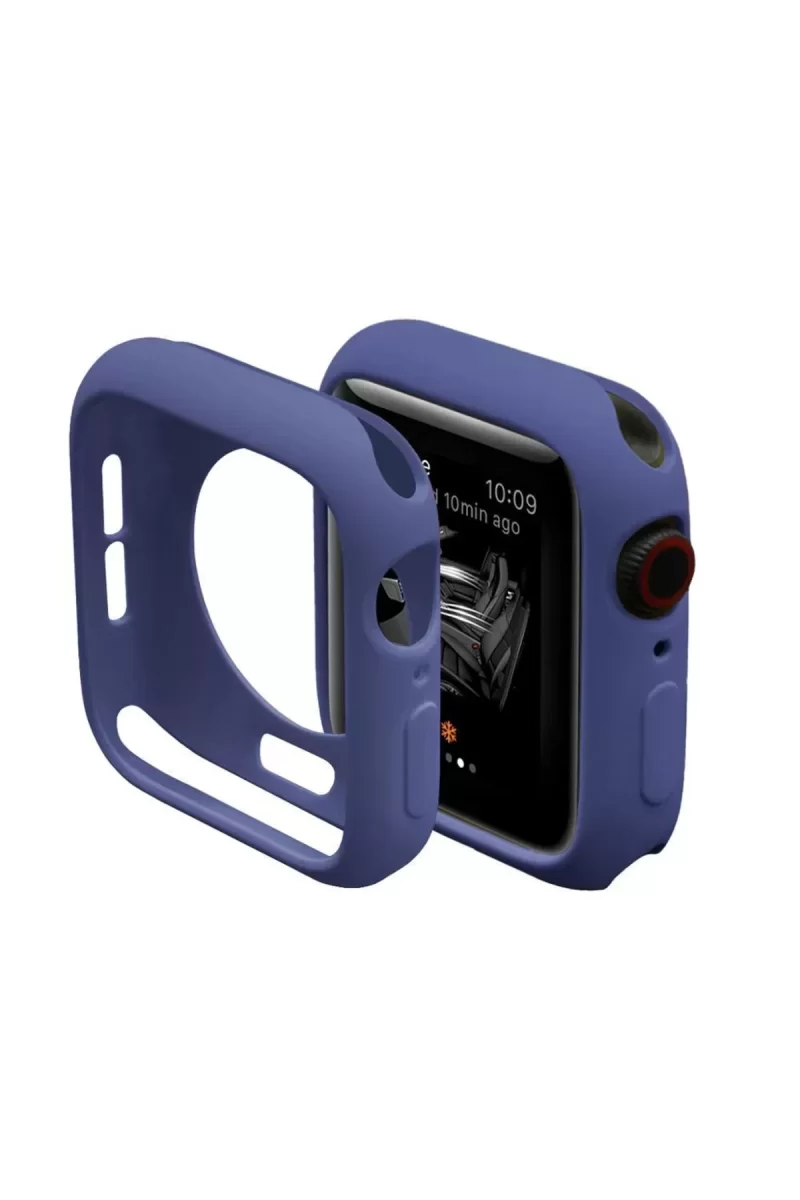 Newface Apple Watch 44mm Silikon Alt Kasa - Mavi