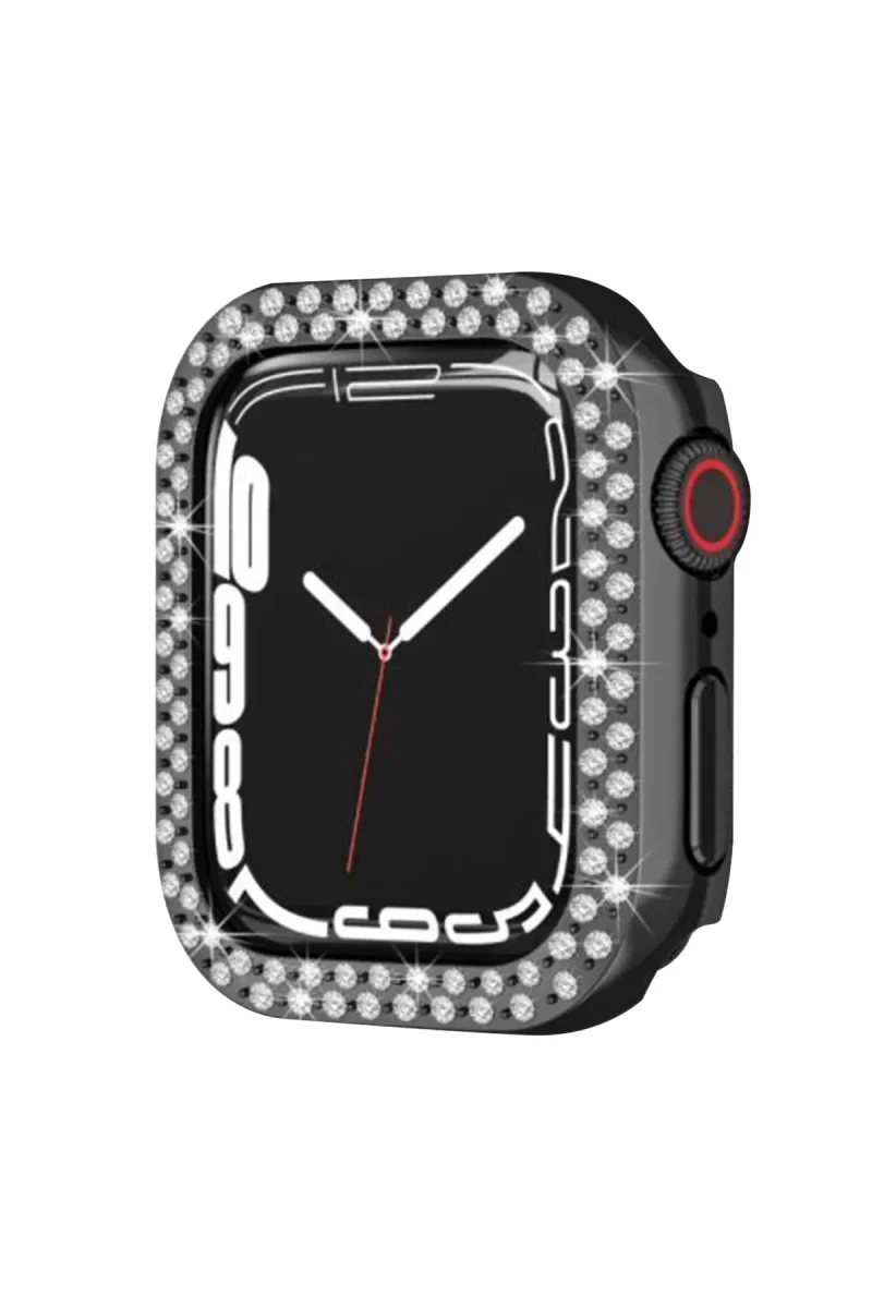 Newface Apple Watch 42mm Taşlı Kasa - Siyah