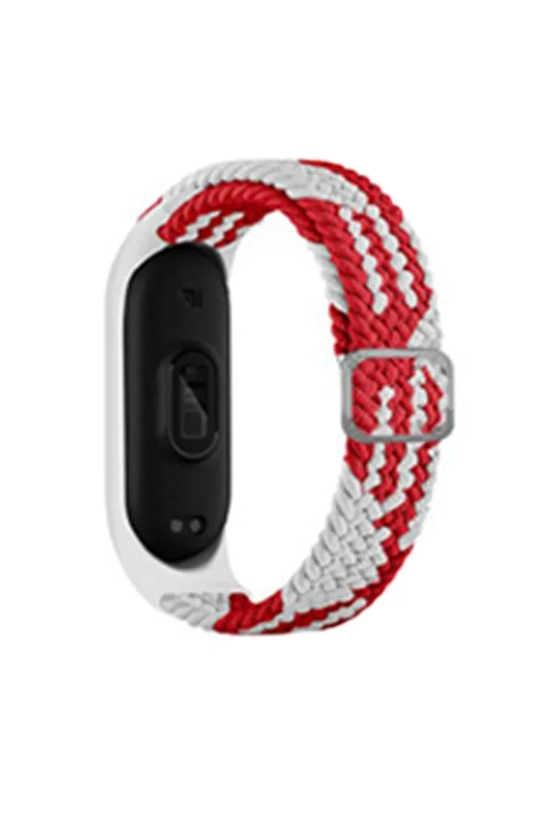 Newface Xiaomi Mi Band 4 Star Kordon - Beyaz-Kırmızı