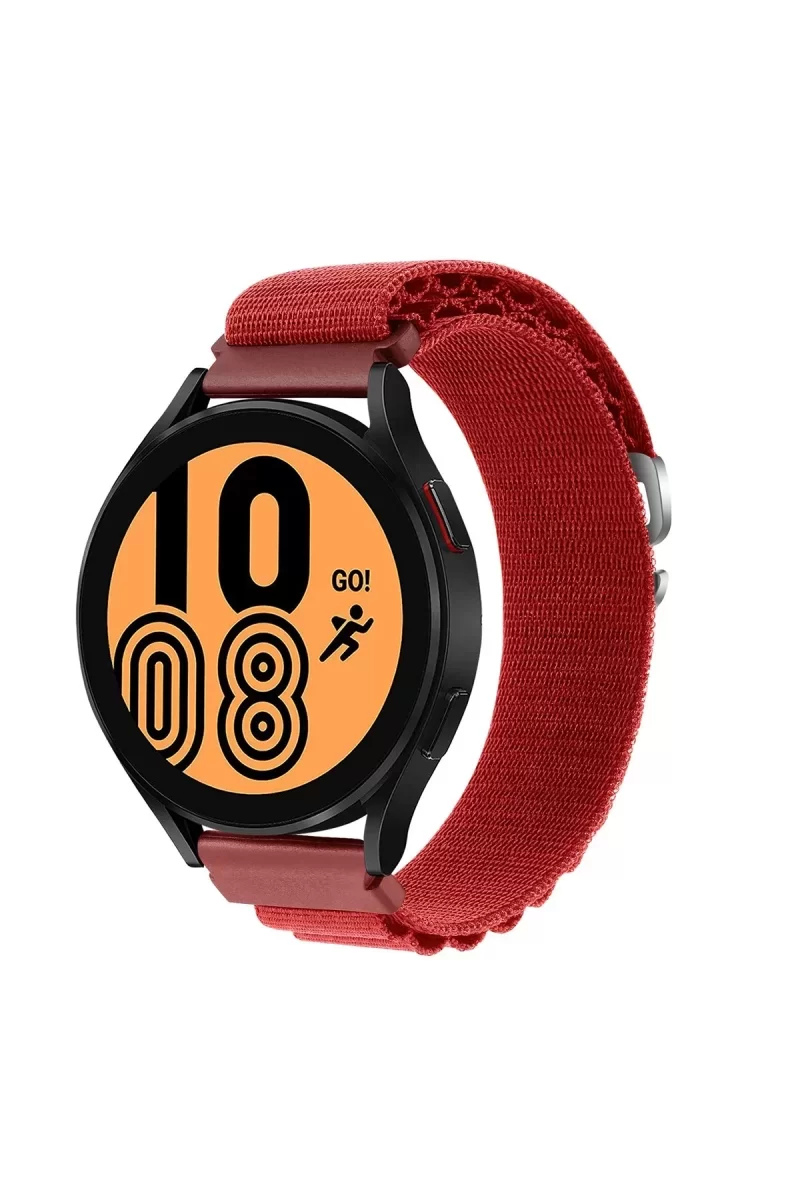 Newface Watch 22mm KR410 Kumaş Kordon - Kırmızı