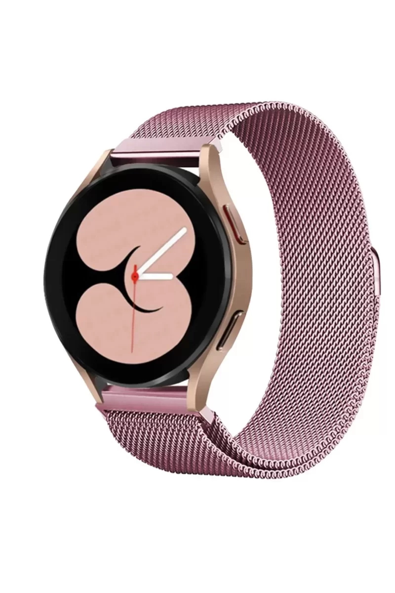 Newface Samsung Galaxy Watch 4 Metal Mıknatıslı Kordon - Rose