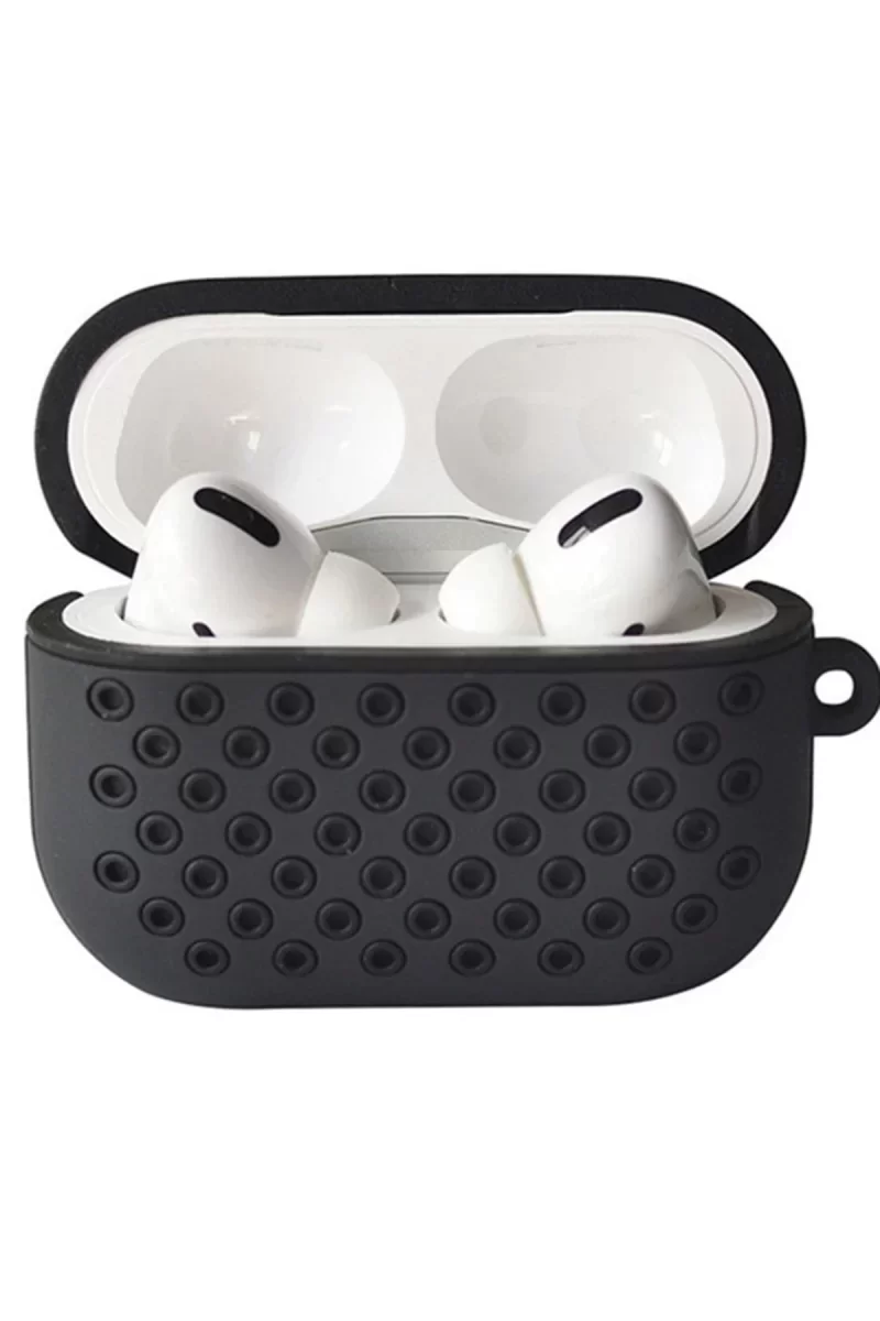 Newface Airpods Pro 2 (2.nesil) Spor Delikli Kılıf - Siyah-Siyah