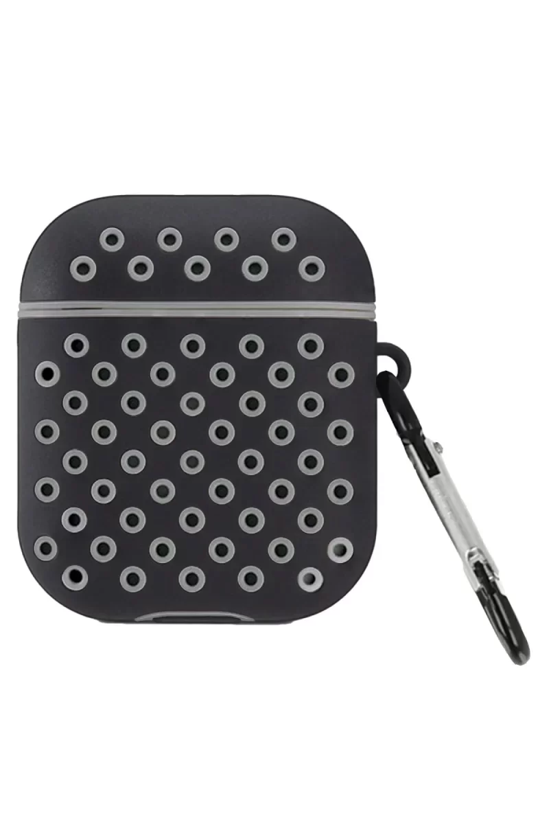 Newface Airpods 2 (2.nesil) Spor Delikli Kılıf - Siyah-Gri