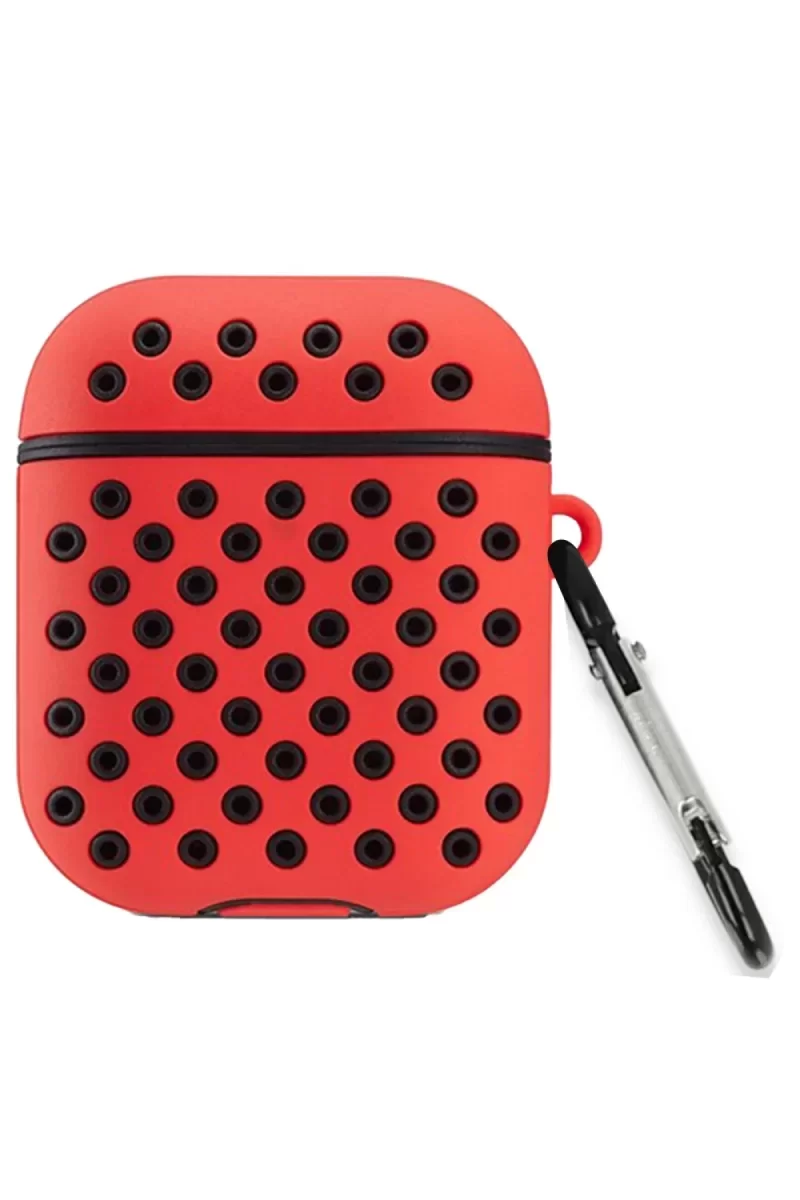Newface Airpods 3 (3.nesil) Spor Delikli Kılıf - Kırmızı-Siyah