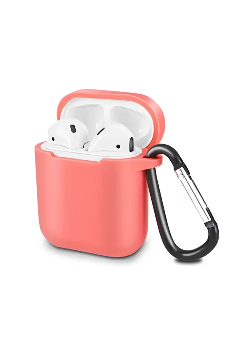 Newface Airpods 2 (2.nesil) Sert Silikon Kılıf - Fuşya