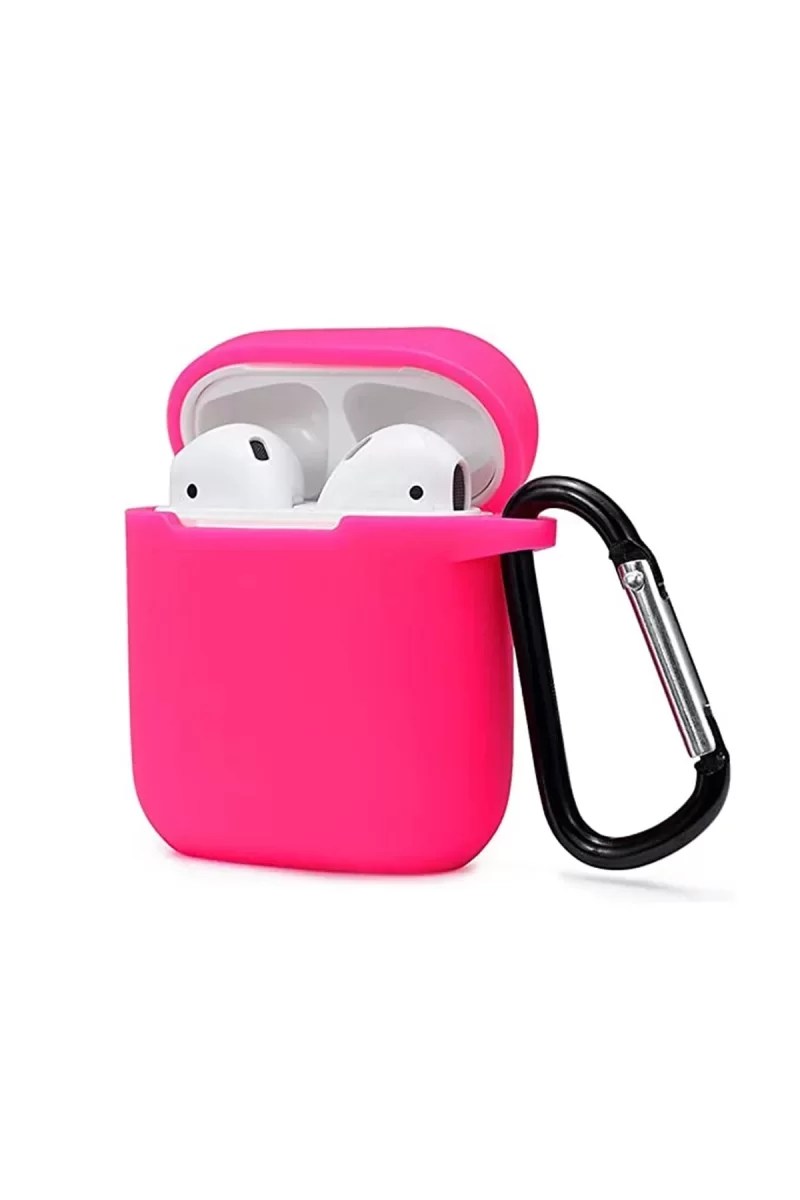 Newface Airpods 2 (2.nesil) Sert Silikon Kılıf - Pembe