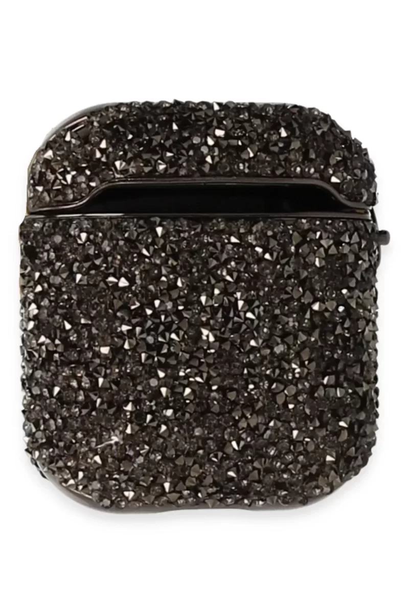Newface Airpods 2 (2.nesil) Mira Taşlı Kılıf - Siyah