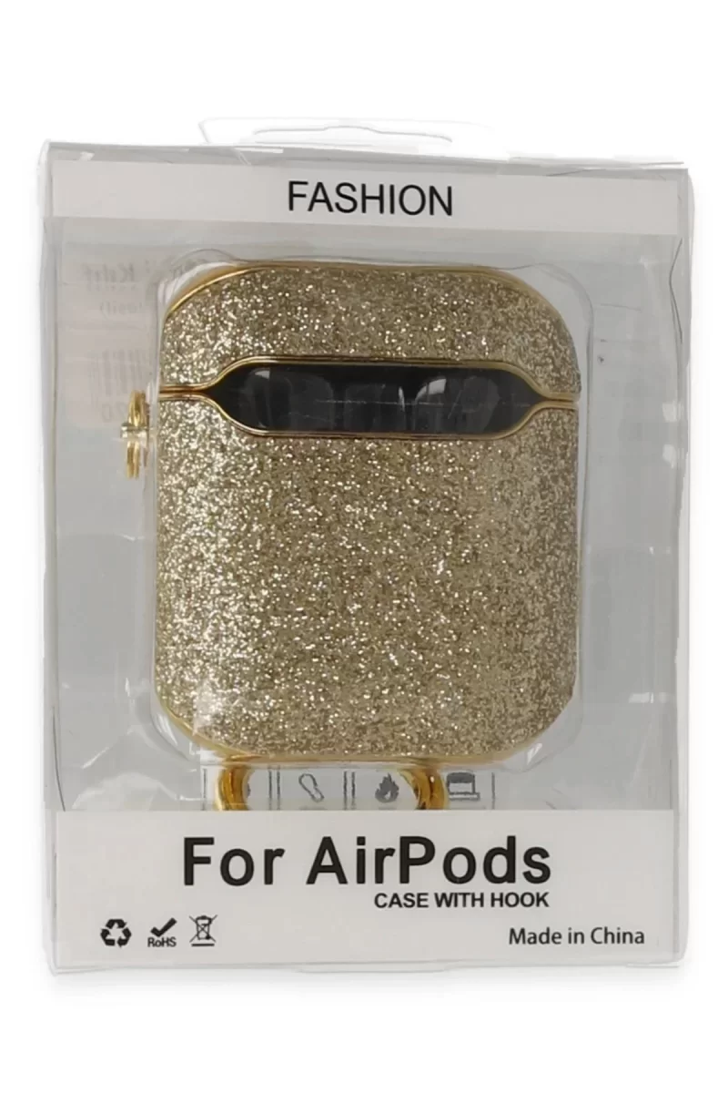 Newface Airpods 2 (2.nesil) Spell Simli Kılıf - Gold
