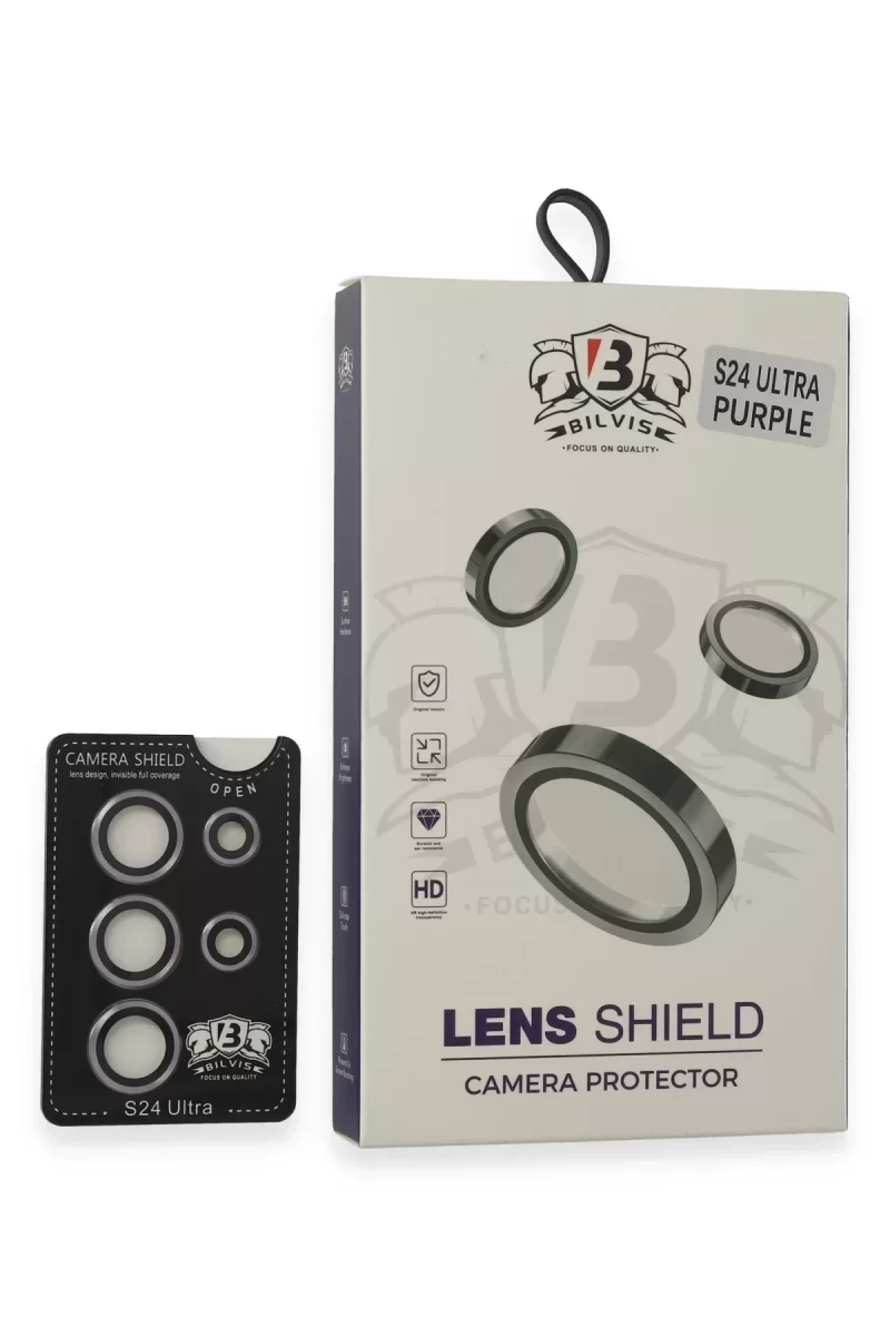 Newface Samsung Galaxy S24 Ultra Bilvis Titan Kamera Lens - Derin Mor
