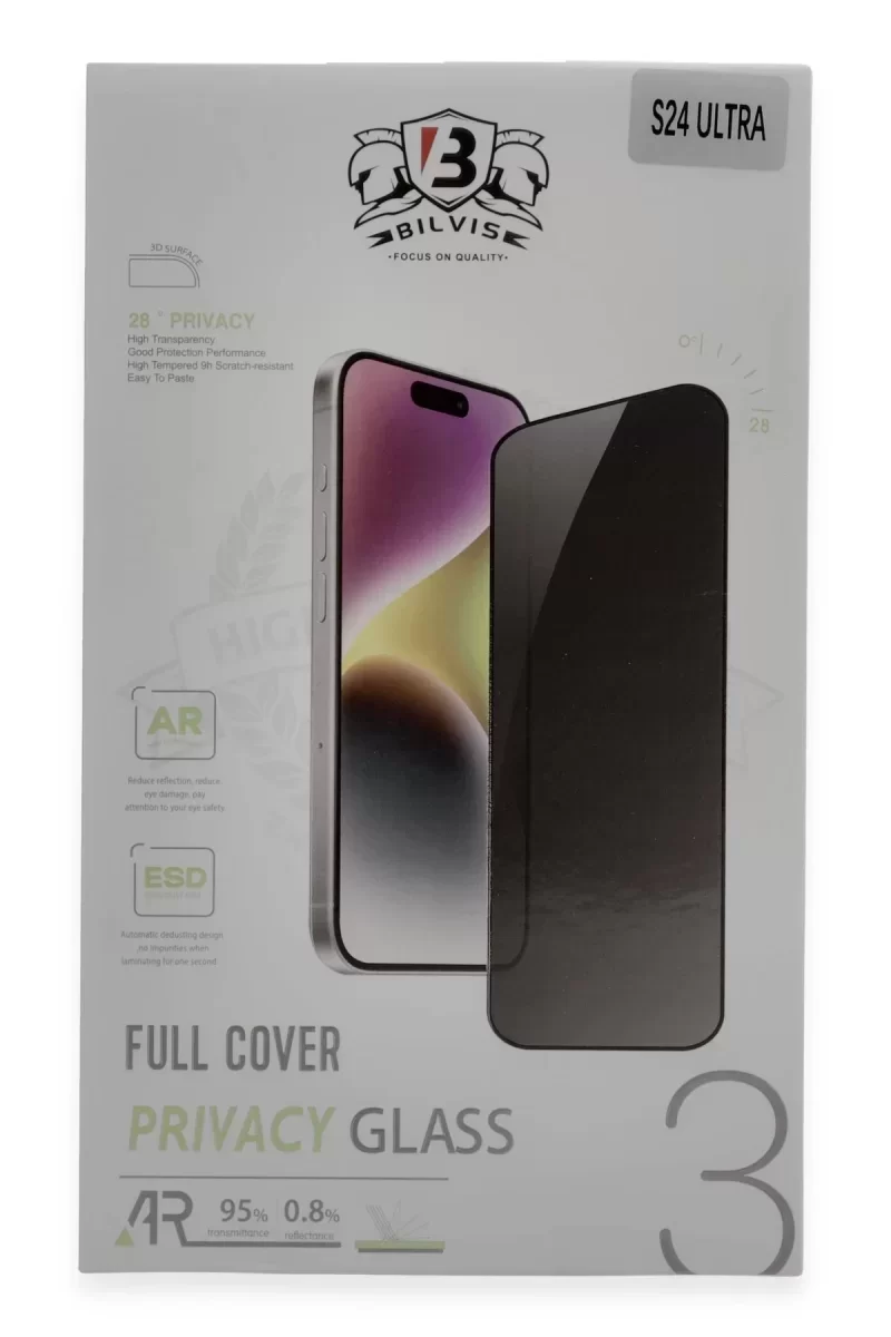 Newface Samsung Galaxy S24 Ultra Bilvis Hayalet Cam Ekran Koruyucu