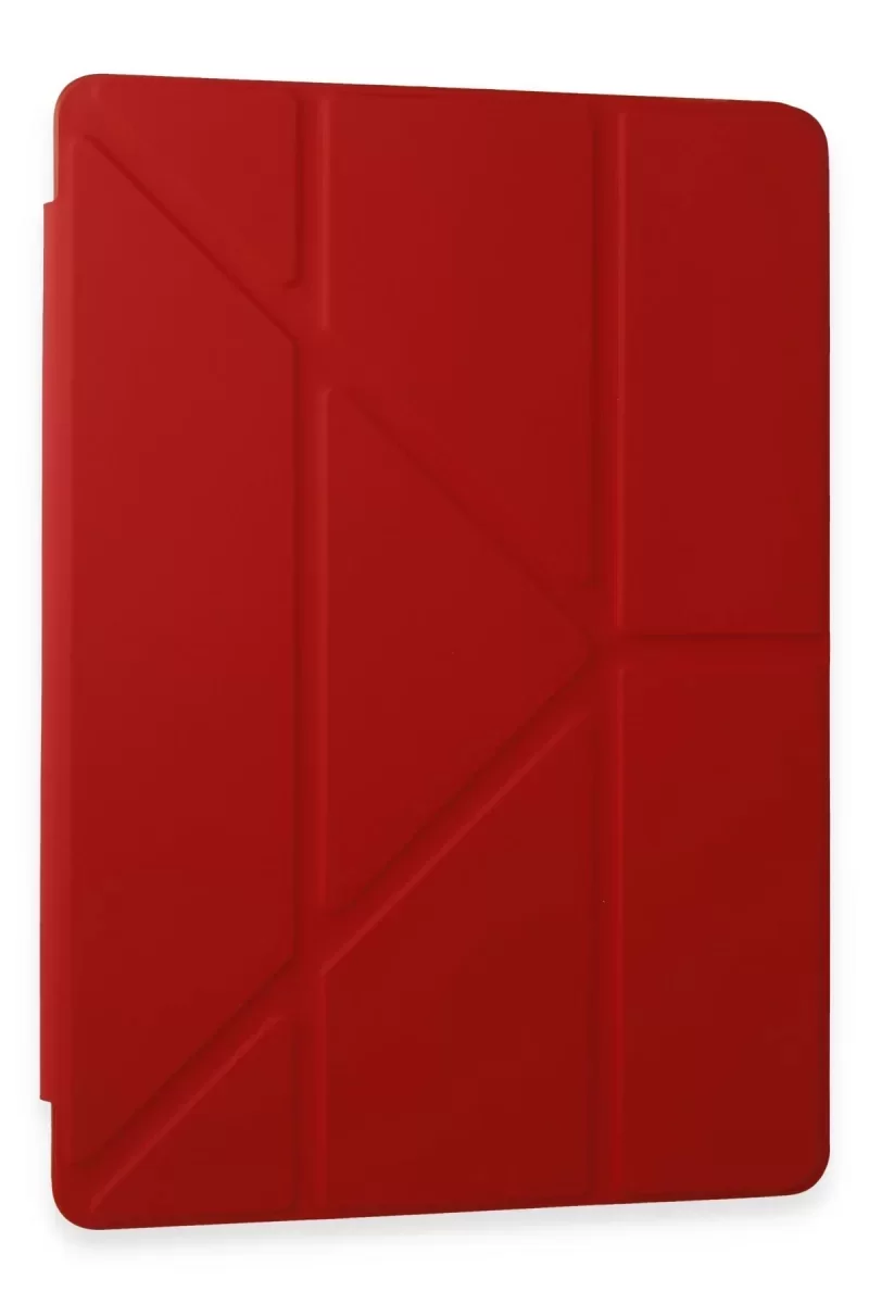 Newface Samsung Galaxy Tab A9 Plus Kılıf Kalemlikli Mars Tablet Kılıfı - Kırmızı