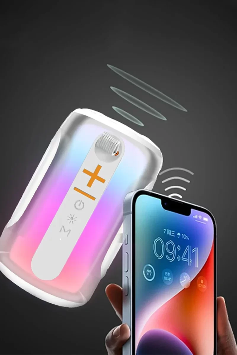 Newface Pluse 8 RGB Kablosuz Hoparlör - Beyaz