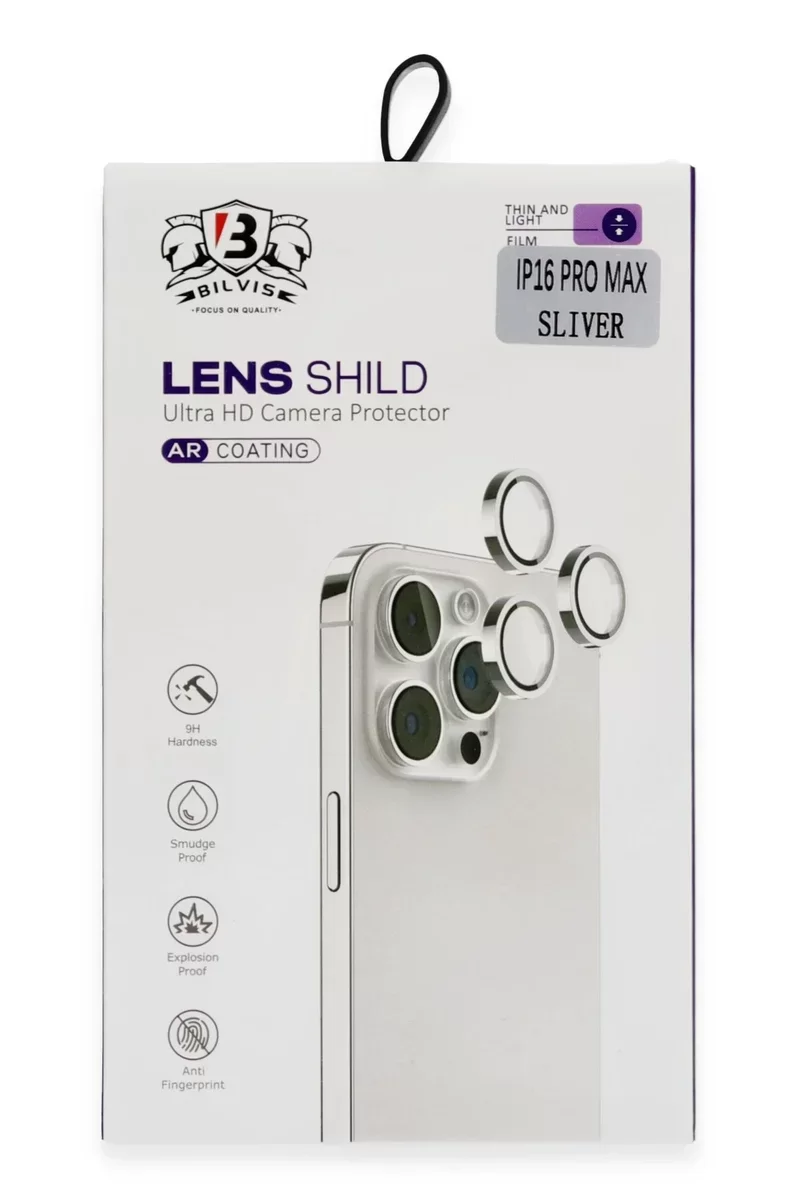 Newface iPhone 16 Pro Max Bilvis Titan Kamera Lens - Titan Gri