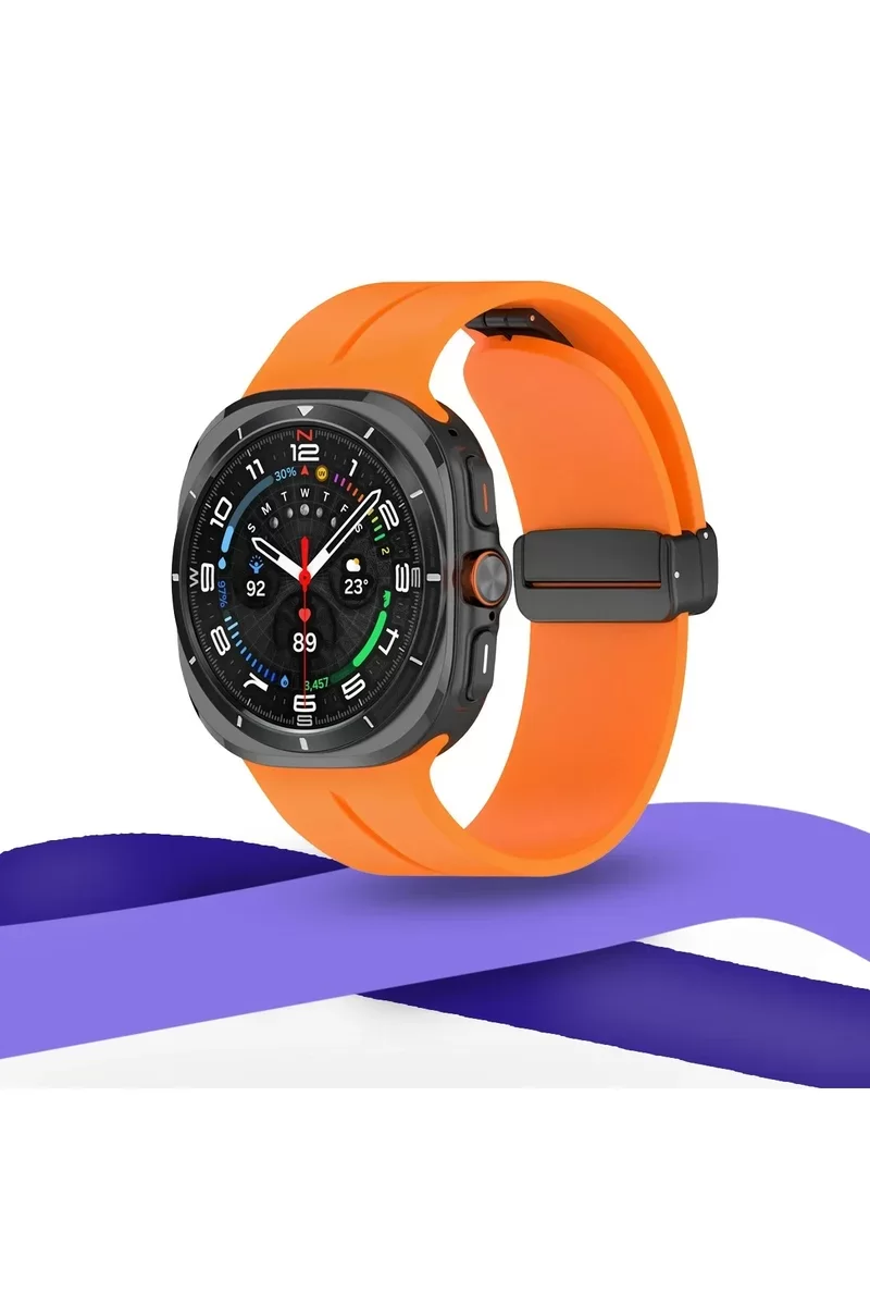 Newface Watch 7 Ultra KR418 Tender Silikon Kordon - Koyu Yeşil