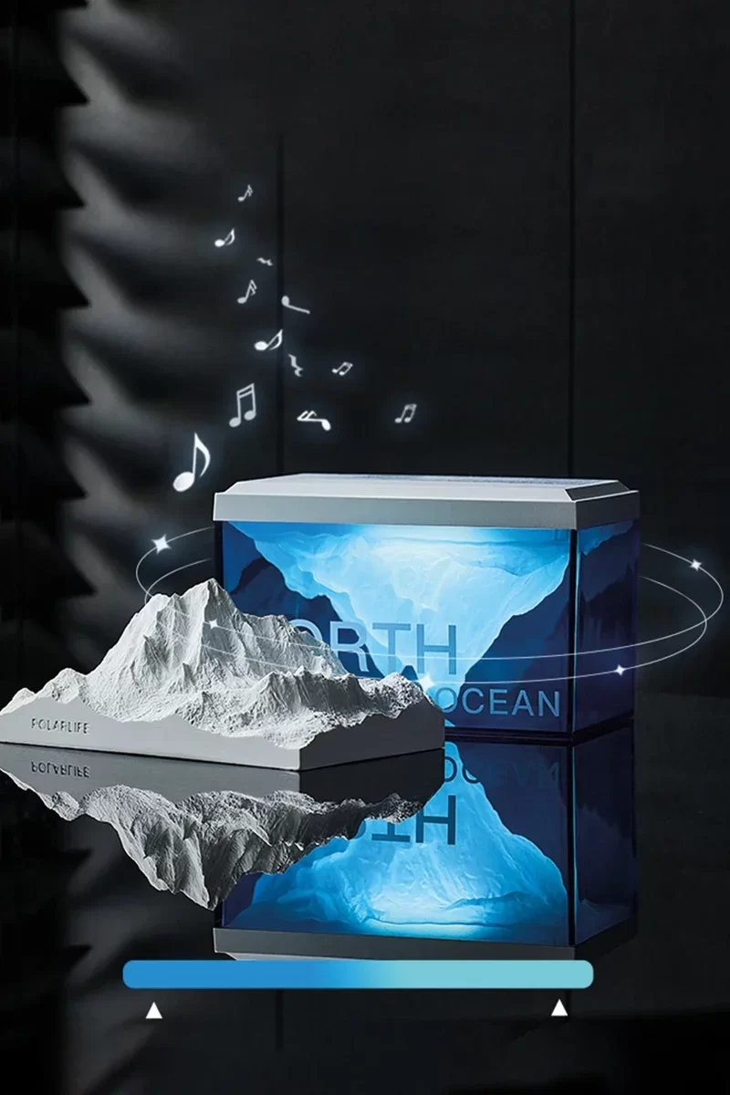 Newface Z4 Kuzey Okyanus Temalı Gece Lambası Özellikli BT Kablosuz Hoparlör - Mavi