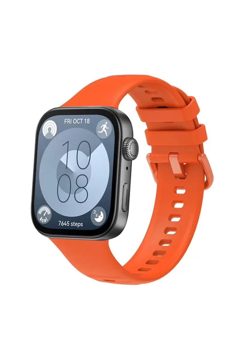 Newface Huawei Watch Fit 3 Klasik Kordon - Turuncu
