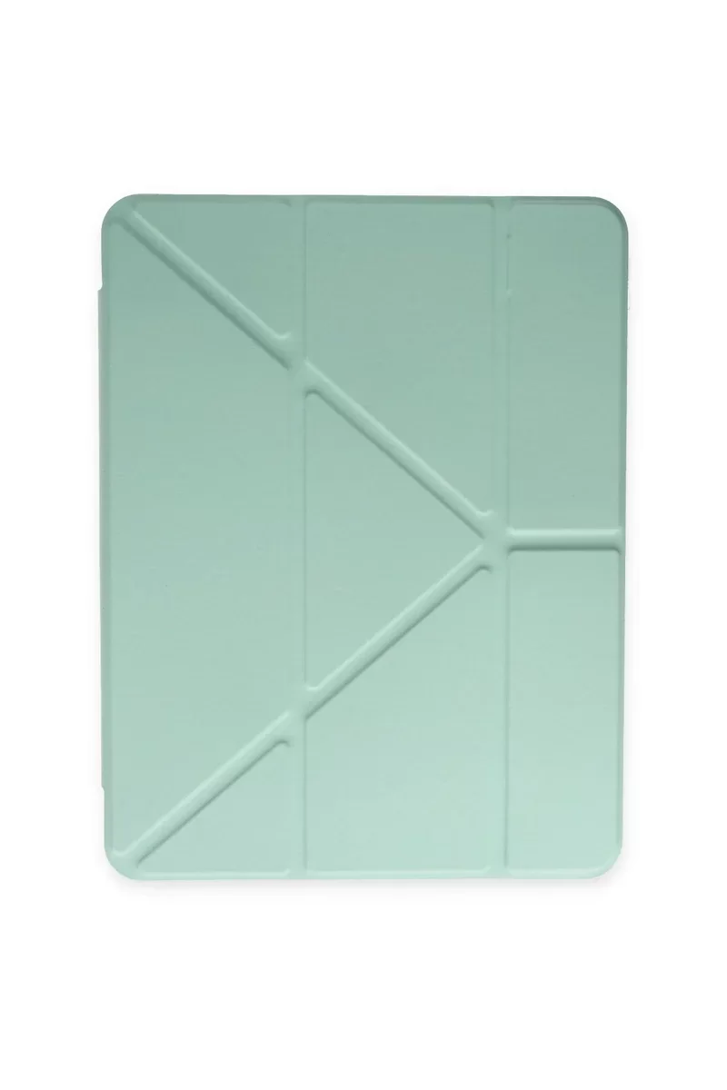 Newface iPad Pro 11 (2024) Kılıf Kalemlikli Mars Tablet Kılıfı - Açık Yeşil