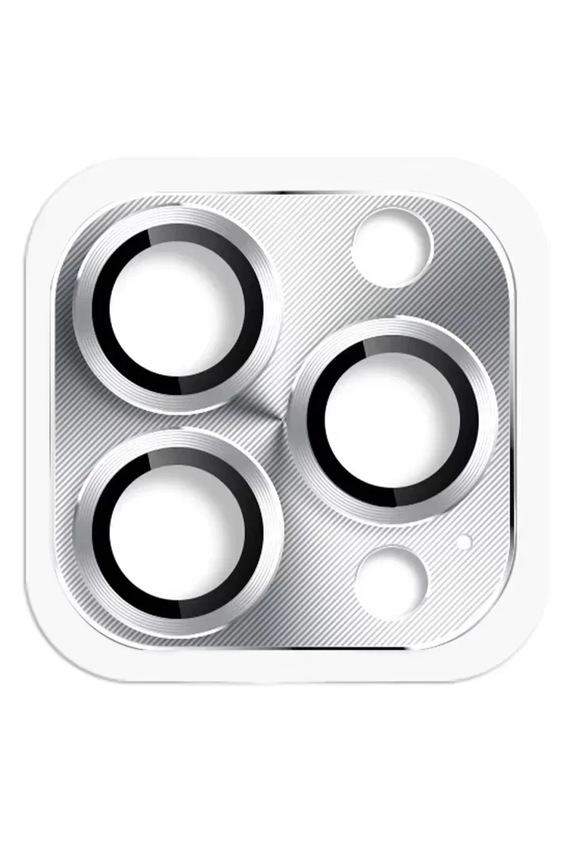 Newface iPhone 16 Pro Max Pers Alüminyum Kamera Lens - Gümüş
