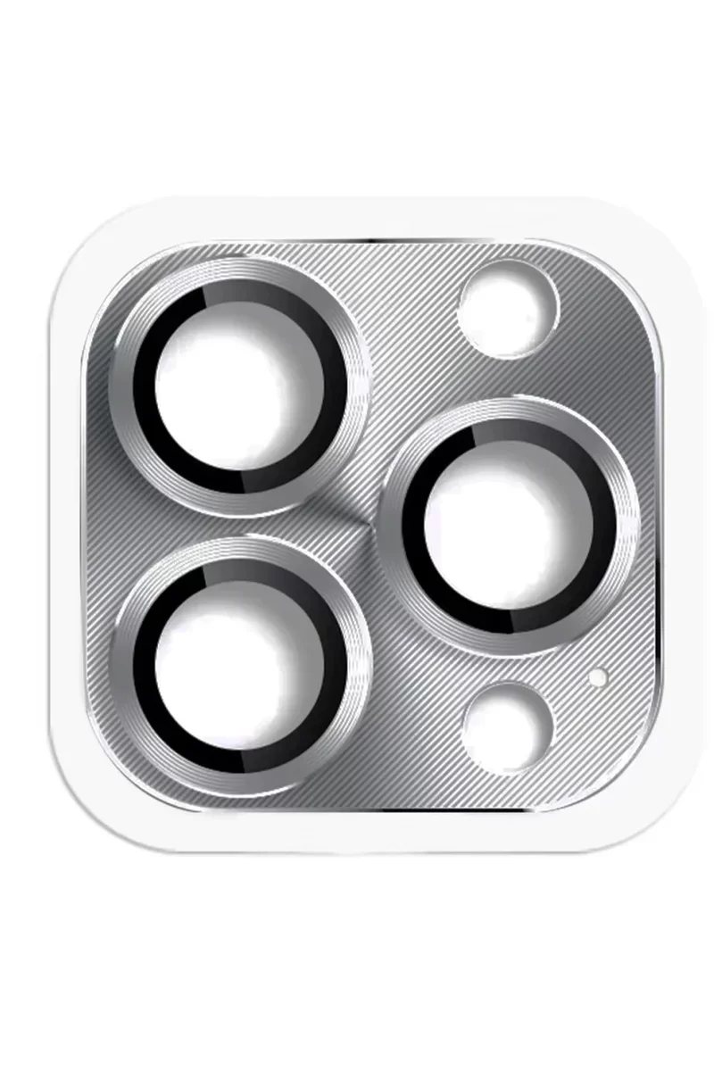 Newface iPhone 16 Pro Max Pers Alüminyum Kamera Lens - Gri