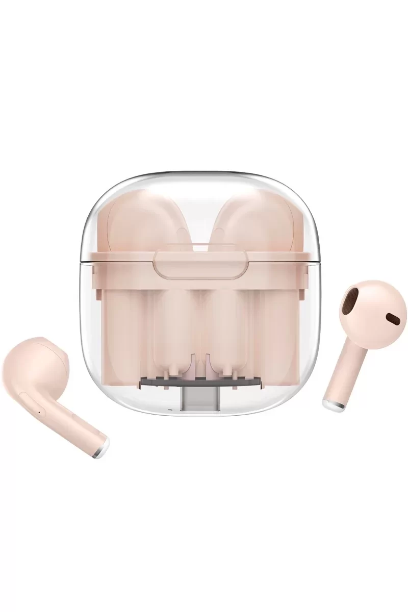 Newface LS-09 Bluetooth 5.3 TWS Kablosuz Airpods Kulaklık - Pembe