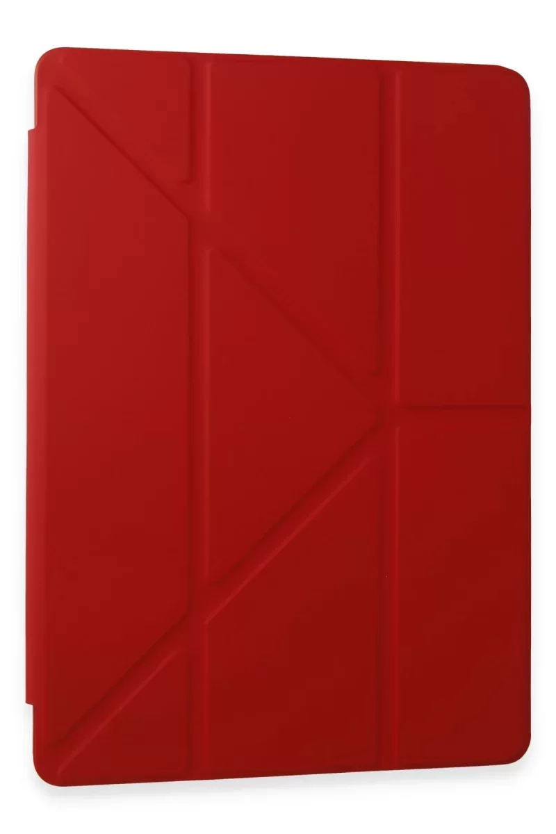Newface Samsung Galaxy Tab A9 Kılıf Kalemlikli Mars Tablet Kılıfı - Kırmızı