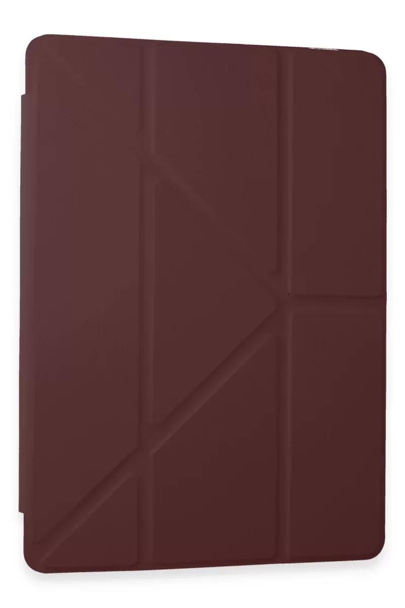 Newface Samsung Galaxy Tab A9 Kılıf Kalemlikli Mars Tablet Kılıfı - Mürdüm