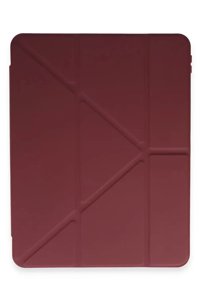 Newface Samsung Galaxy Tab A9 Plus Kılıf Kalemlikli Mars Tablet Kılıfı - Mürdüm