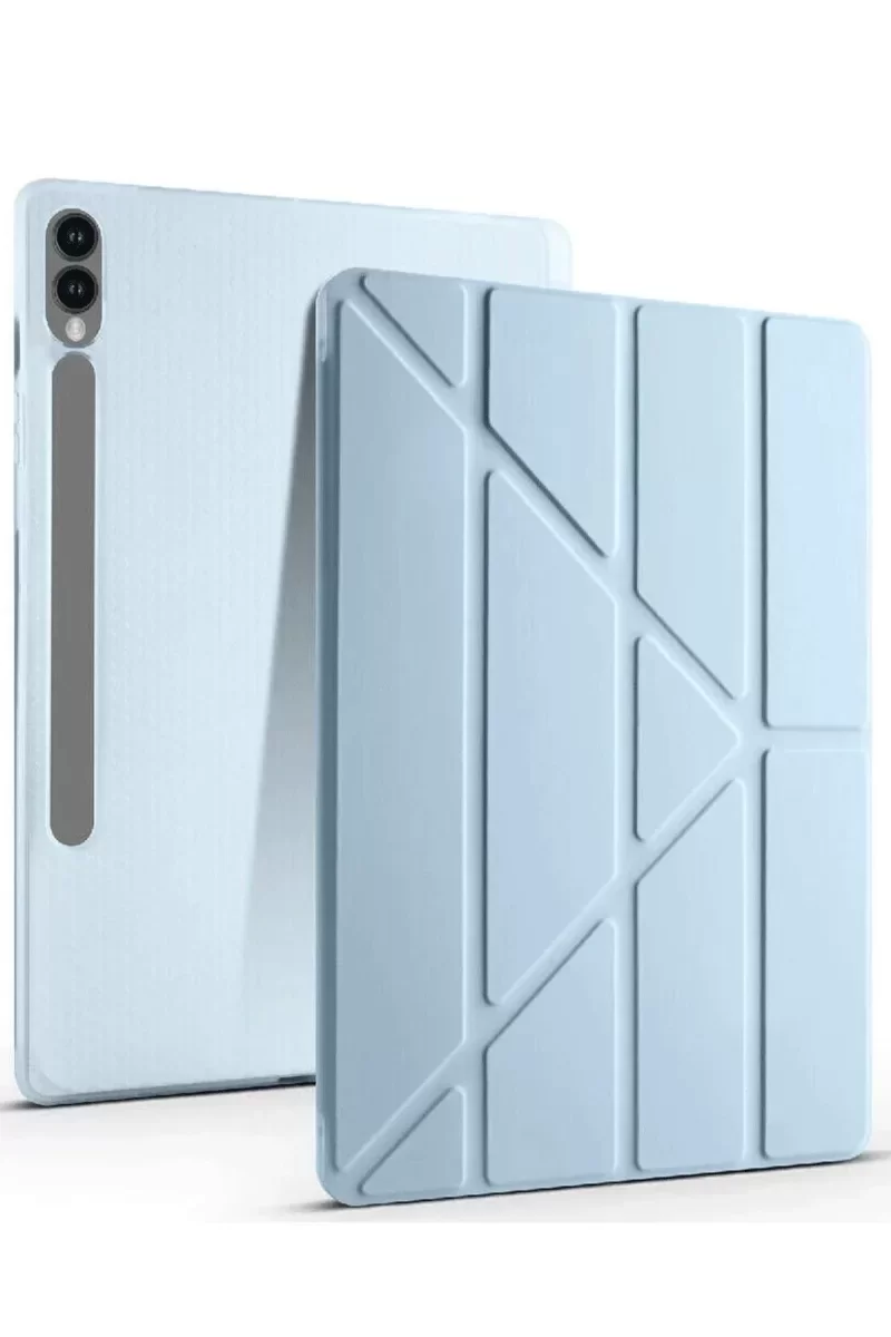 Newface Samsung Galaxy X610 Tab S9 FE Plus 12.4 Kılıf Kalemlikli Mars Tablet Kılıfı - Mavi