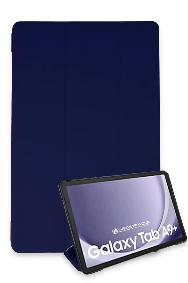 Newface Samsung Galaxy Tab A9 Plus Kılıf Tablet Smart Kılıf - Lacivert