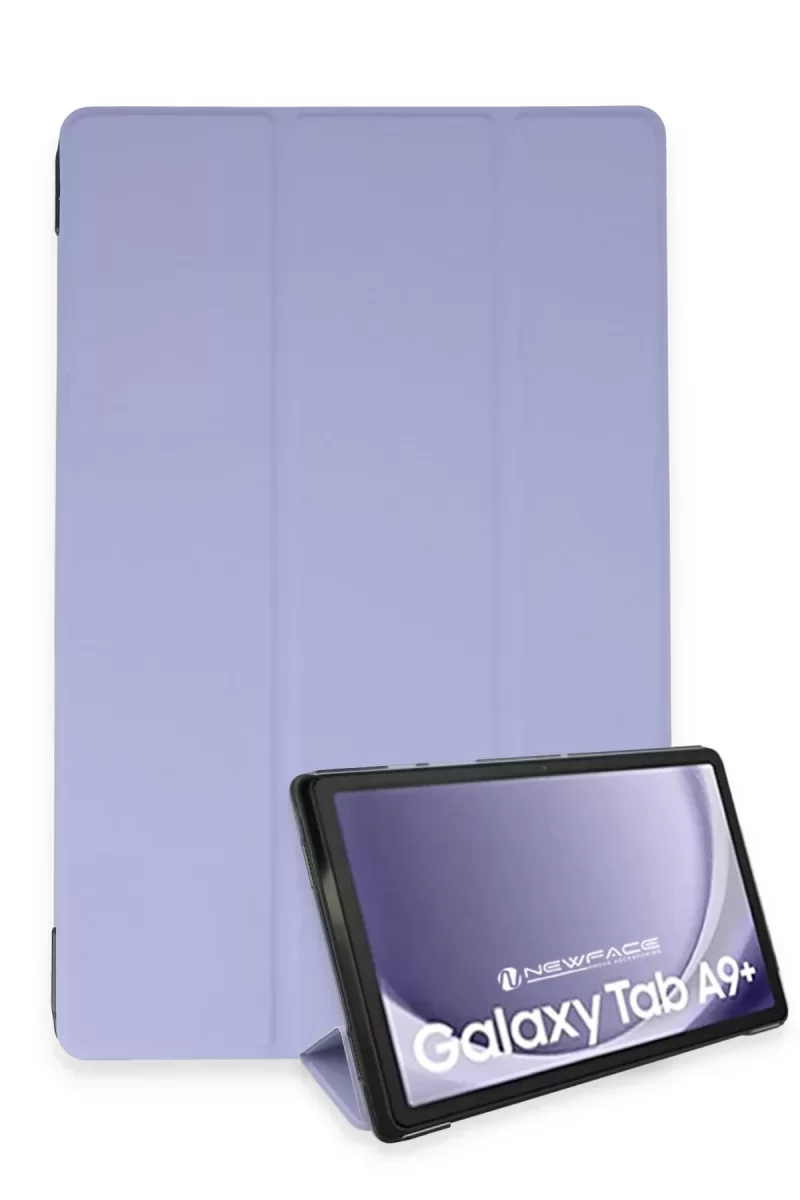 Newface Samsung Galaxy Tab A9 Plus Kılıf Tablet Smart Kılıf - Lila