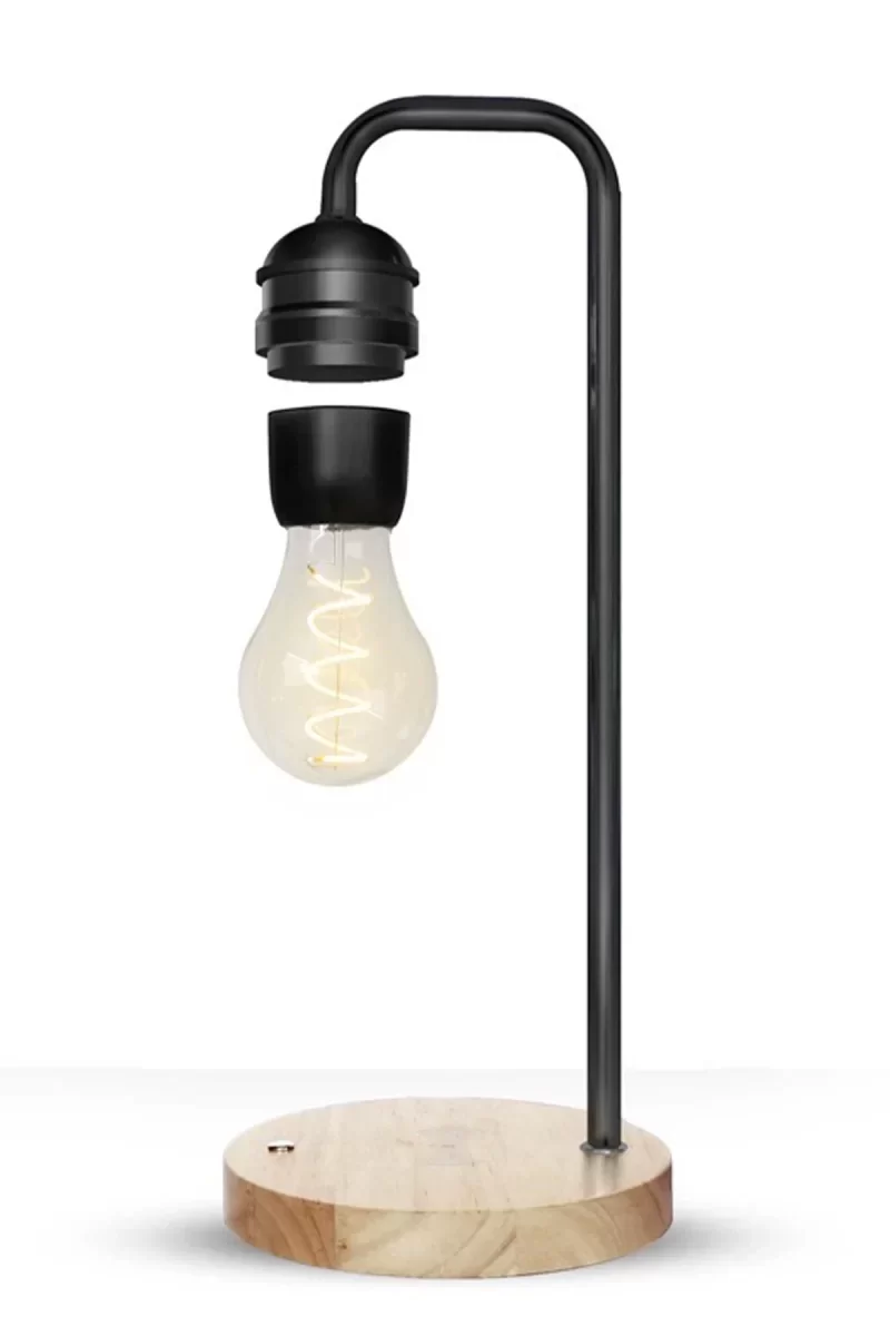 Newface XF01 Ampul Görünümlü Kablosuz Şarj Özellikli Gece Lambası - Siyah