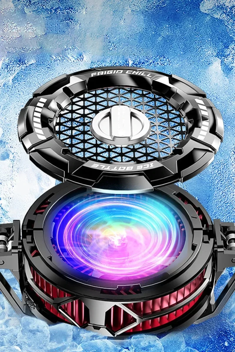 Newface FS02 27W RGB Radyatör Telefon Soğutucu Fan - Siyah