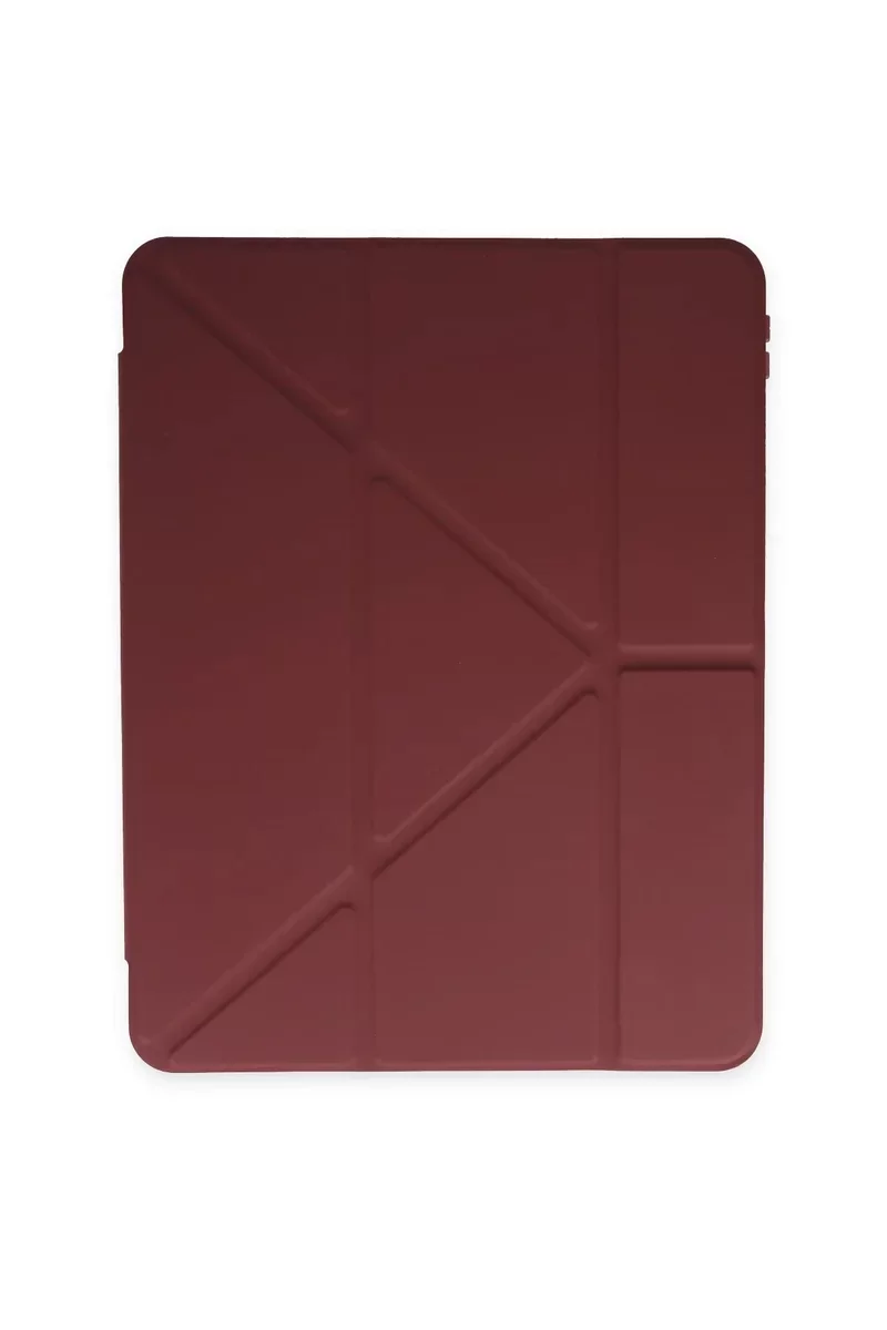 Newface iPad Pro 11 (2024) Kılıf Kalemlikli Mars Tablet Kılıfı - Mürdüm