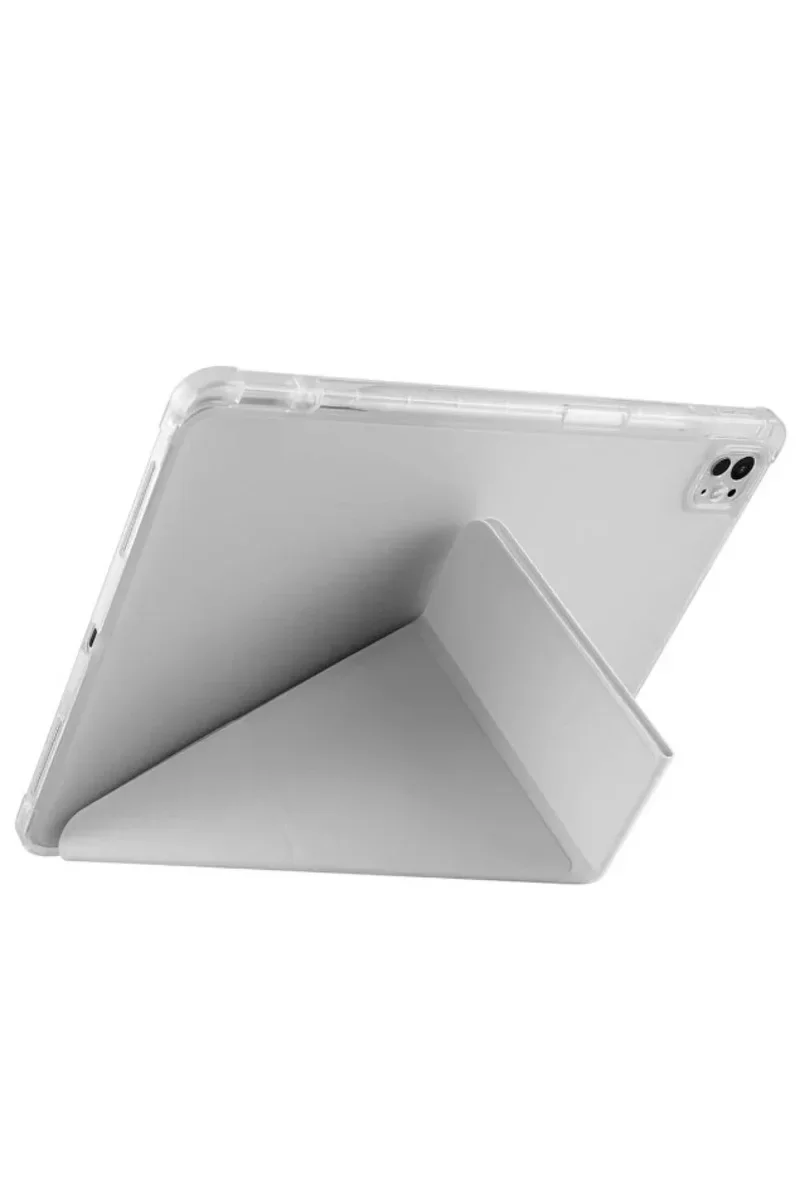 Newface iPad Pro 13 (2024) Kılıf Kalemlikli Mars Tablet Kılıfı - Mürdüm