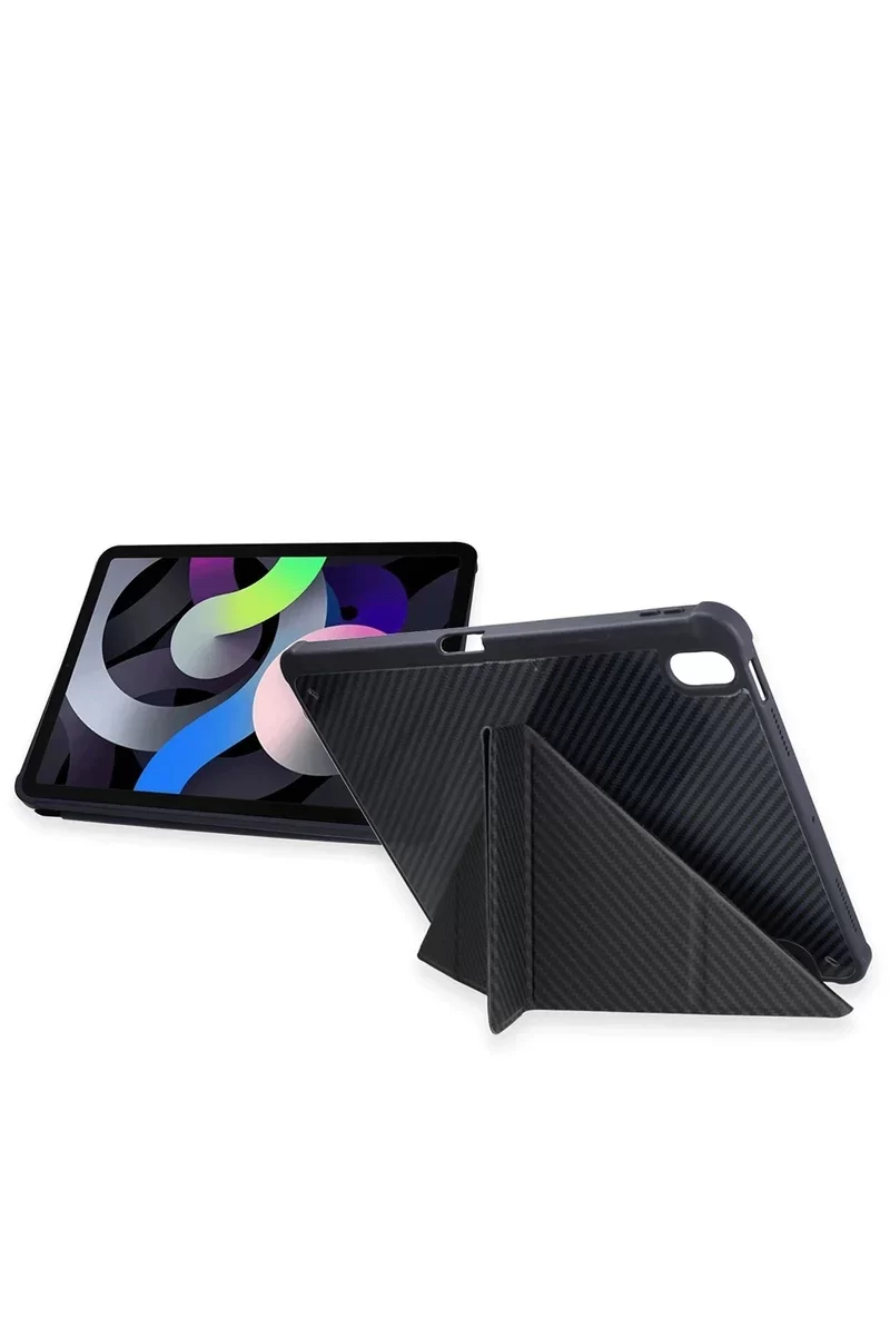 Newface Samsung Galaxy X610 Tab S9 FE Plus 12.4 Kılıf Color Karbon Tablet Kılıfı - Siyah