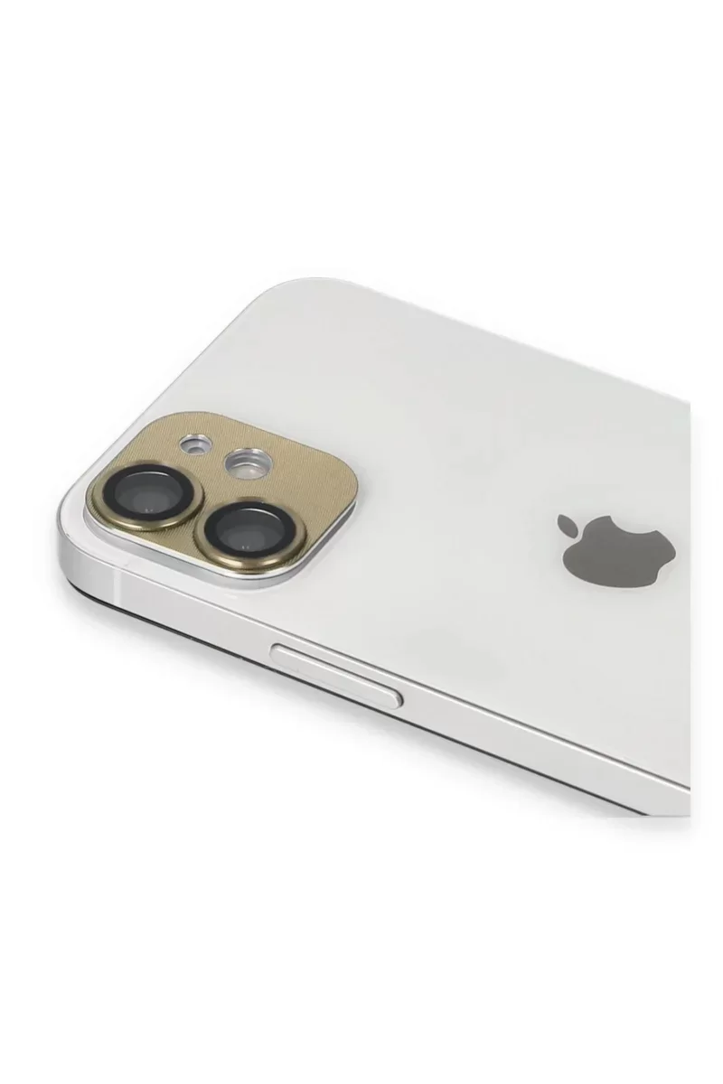 Newface iPhone 11 Pers Alüminyum Kamera Lens - Gold