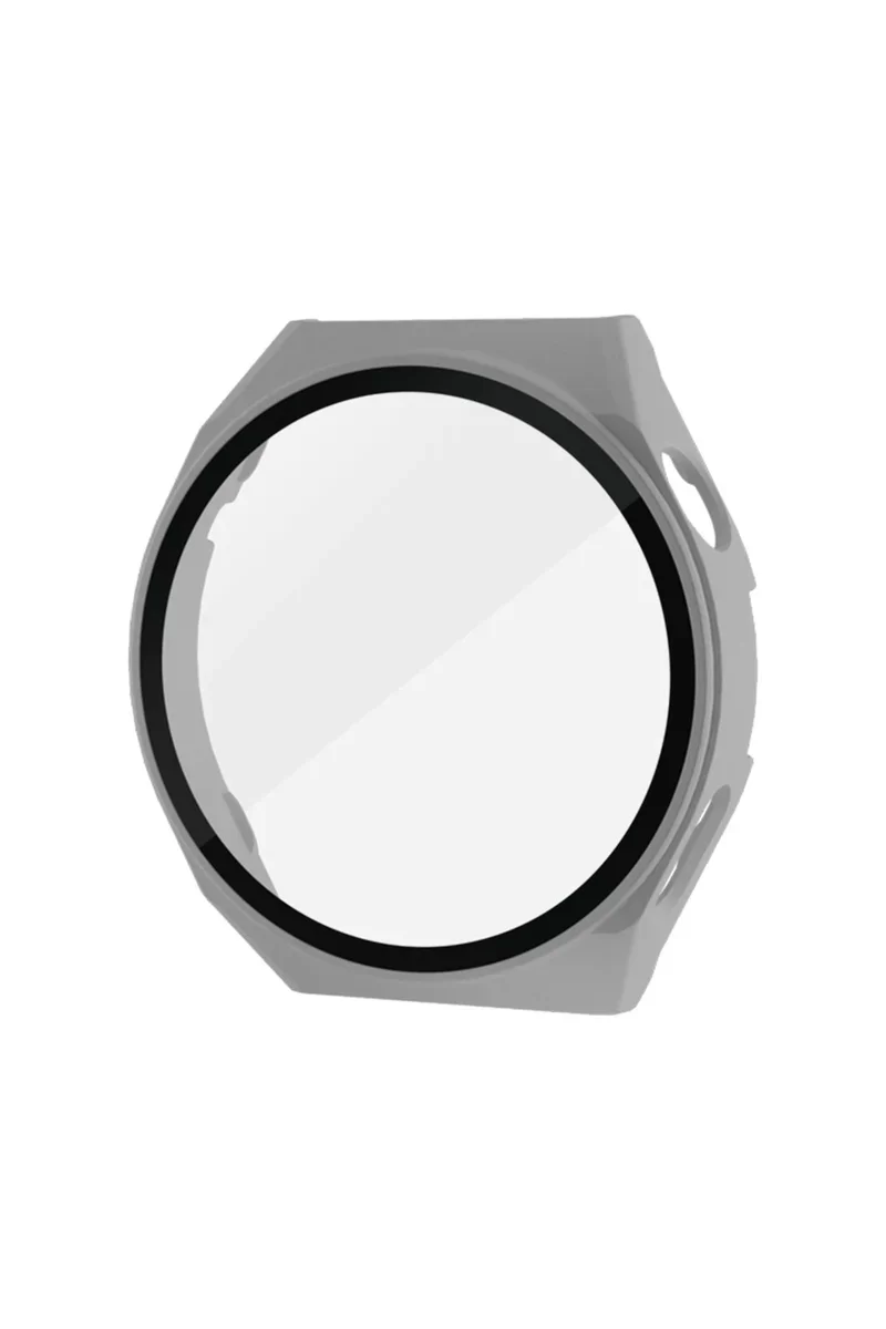 Newface Huawei Watch GT3 Pro 43mm Dota Camlı Kasa Ekran Koruyucu - Gri