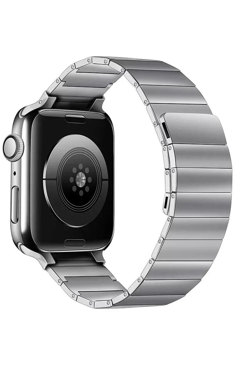 Newface Apple Watch 42mm KR404 Huks Kordon - Gümüş
