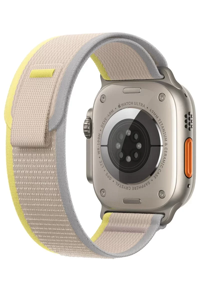 Newface Apple Watch 42mm Trail Kordon - Sarı-Bej