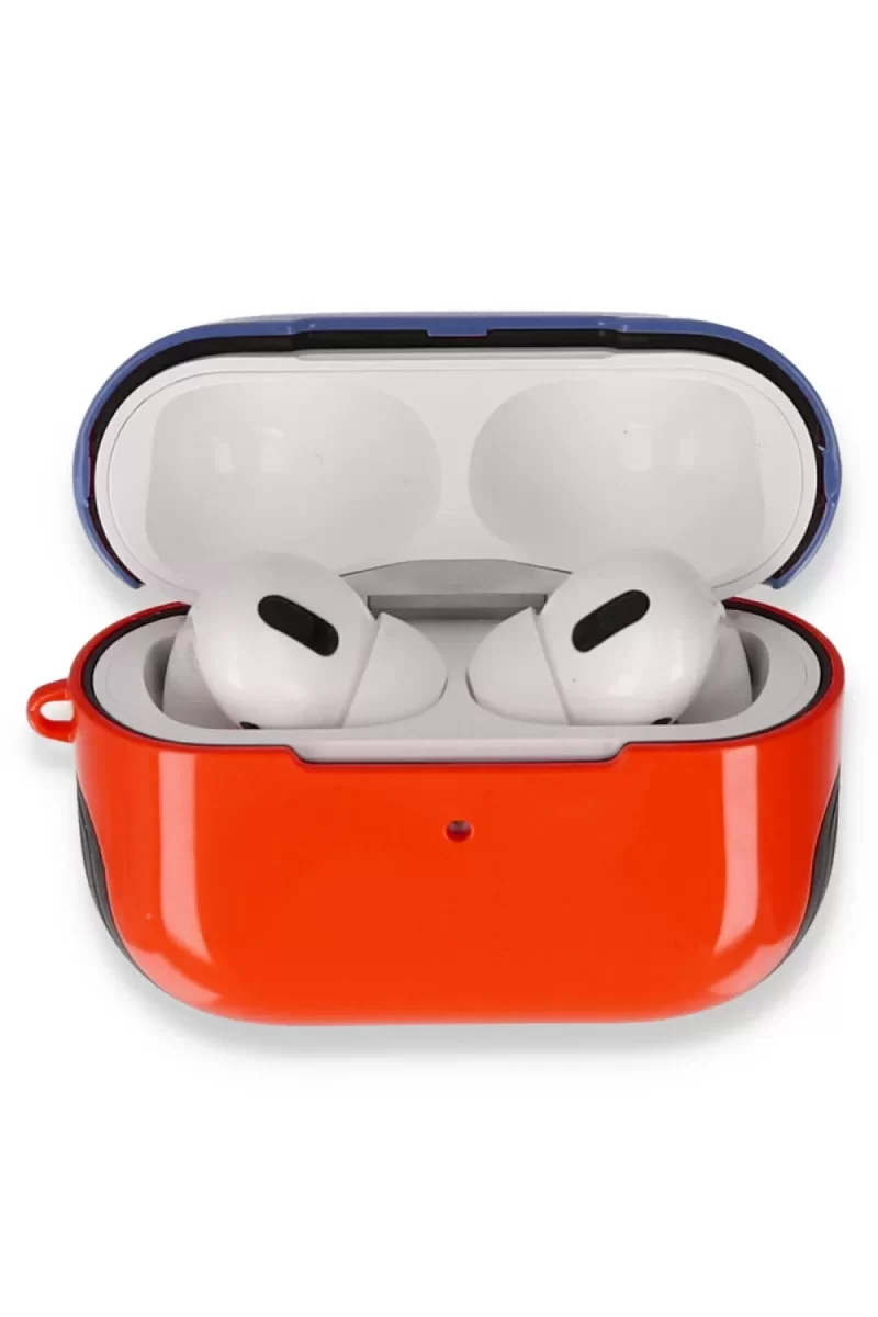 Newface Airpods 3 (3.nesil) 3in1 Kılıf - Kırmızı-Lacivert
