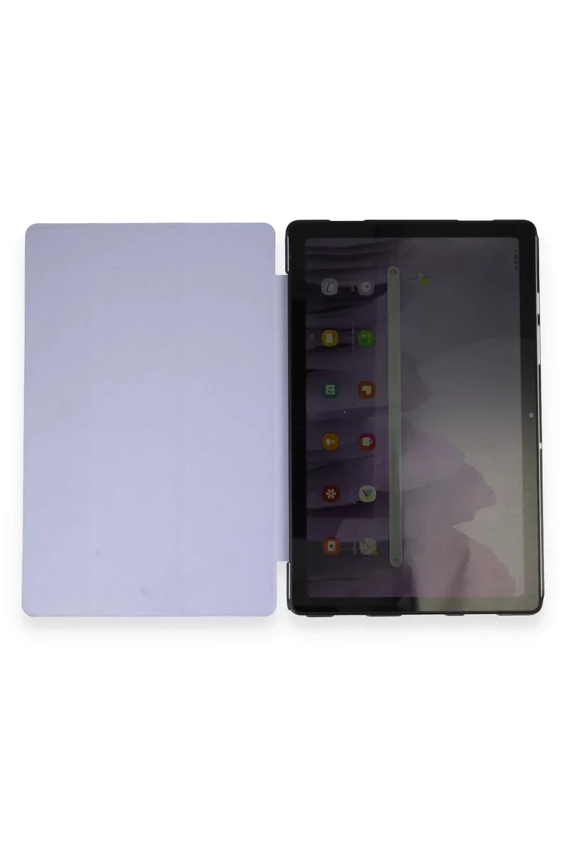 Newface Samsung Galaxy T970 Tab S7 Plus 12.4 Kılıf Tablet Smart Kılıf - Lila