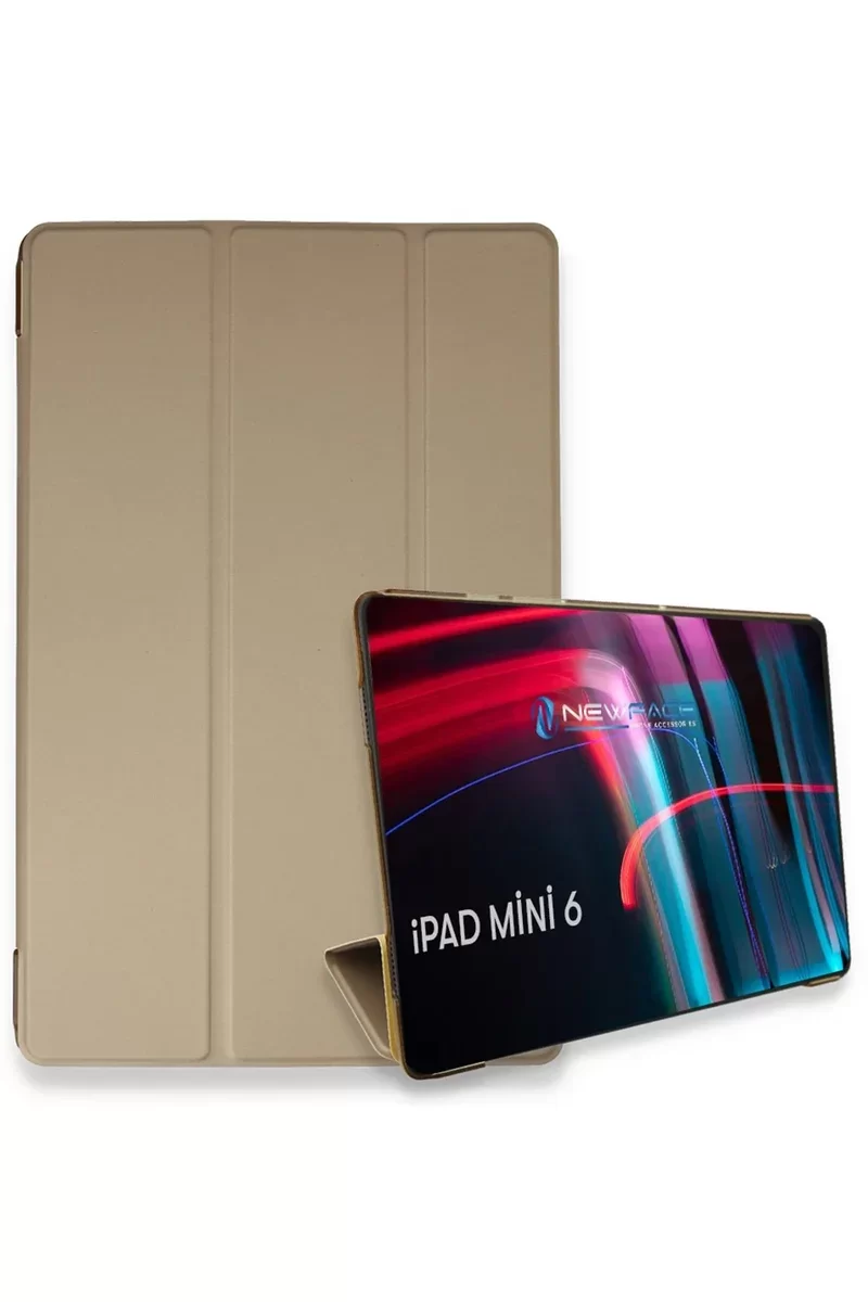 Newface iPad Mini 6 Kılıf Tablet Smart Kılıf - Gold