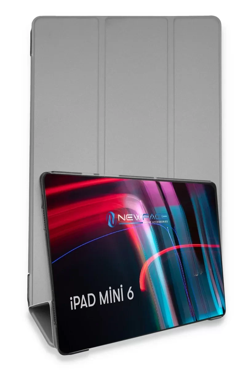 Newface iPad Mini 6 Kılıf Tablet Smart Kılıf - Gri