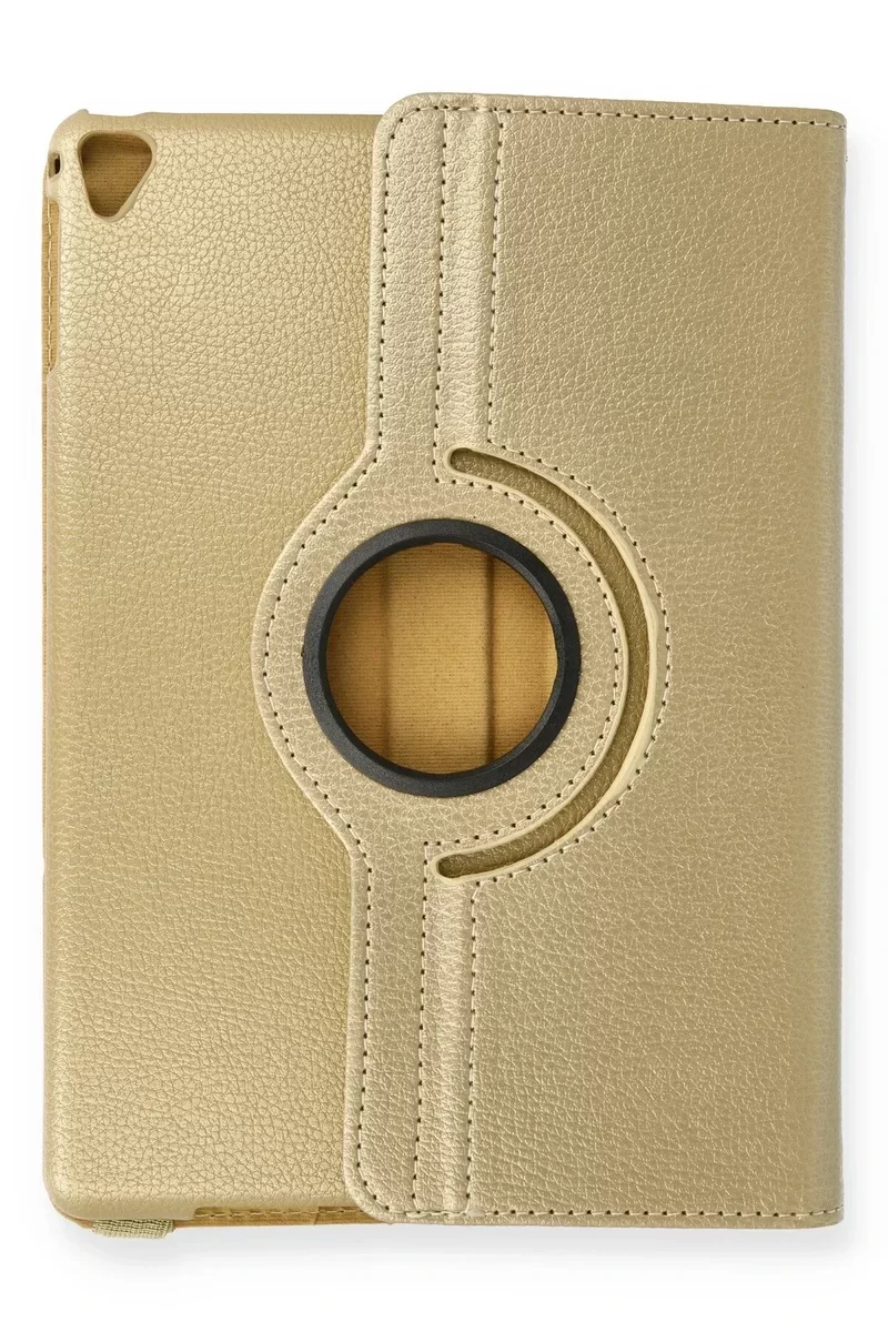 Newface iPad 9.7 (2018) Kılıf 360 Tablet Deri Kılıf - Gold