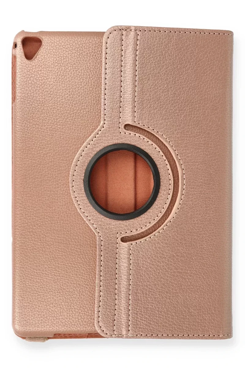 Newface iPad 9.7 (2018) Kılıf 360 Tablet Deri Kılıf - Rose Gold