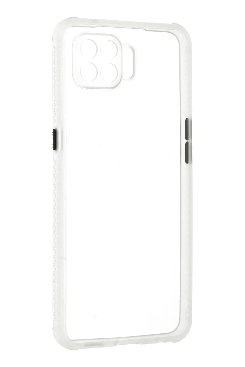 Newface Oppo Reno 4 Lite Kılıf Miami Şeffaf Silikon - Şeffaf